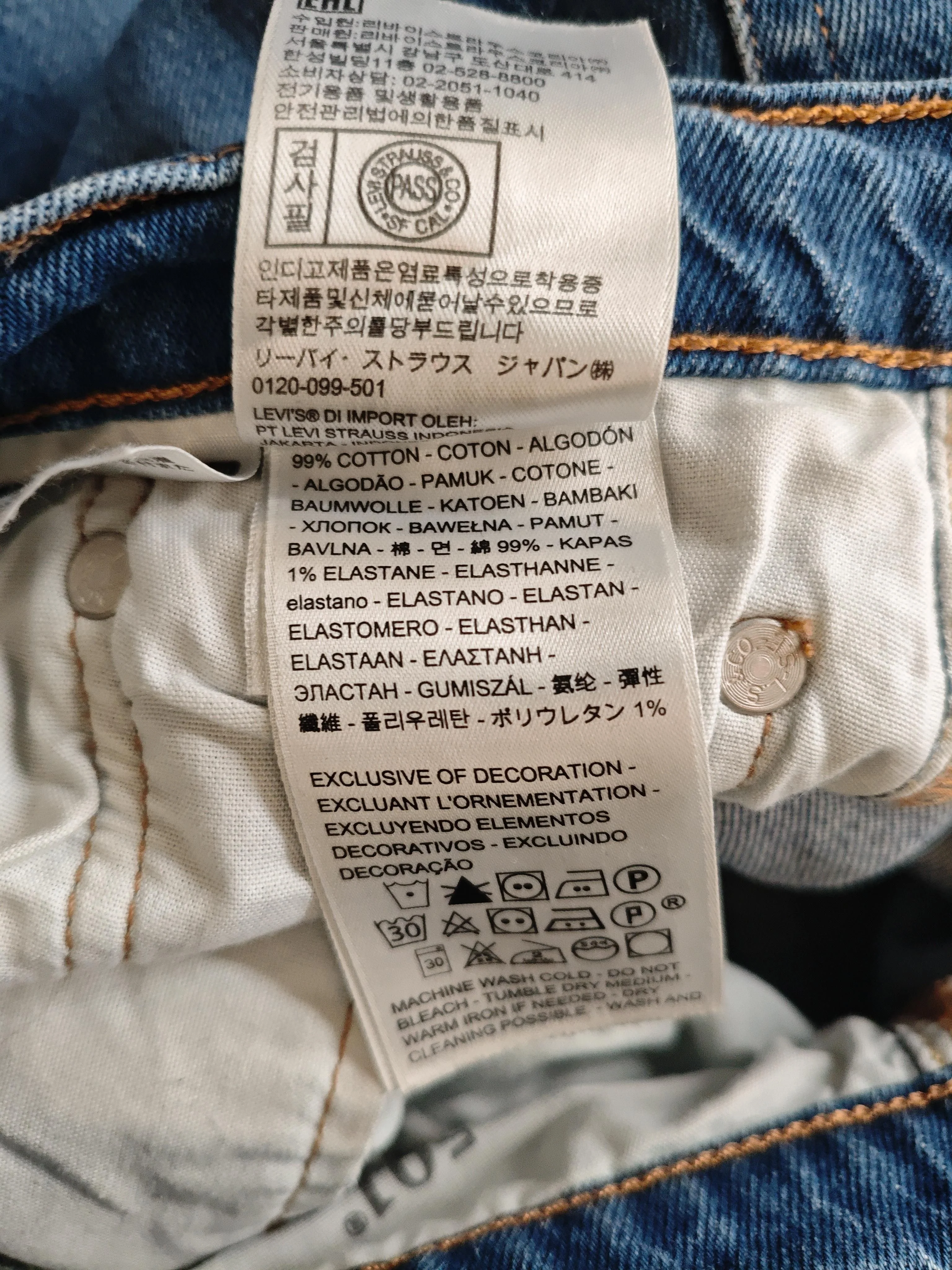 Levi’s Women's Jeans W 30 in Blue Cotton with Elastane Straight - Image 6