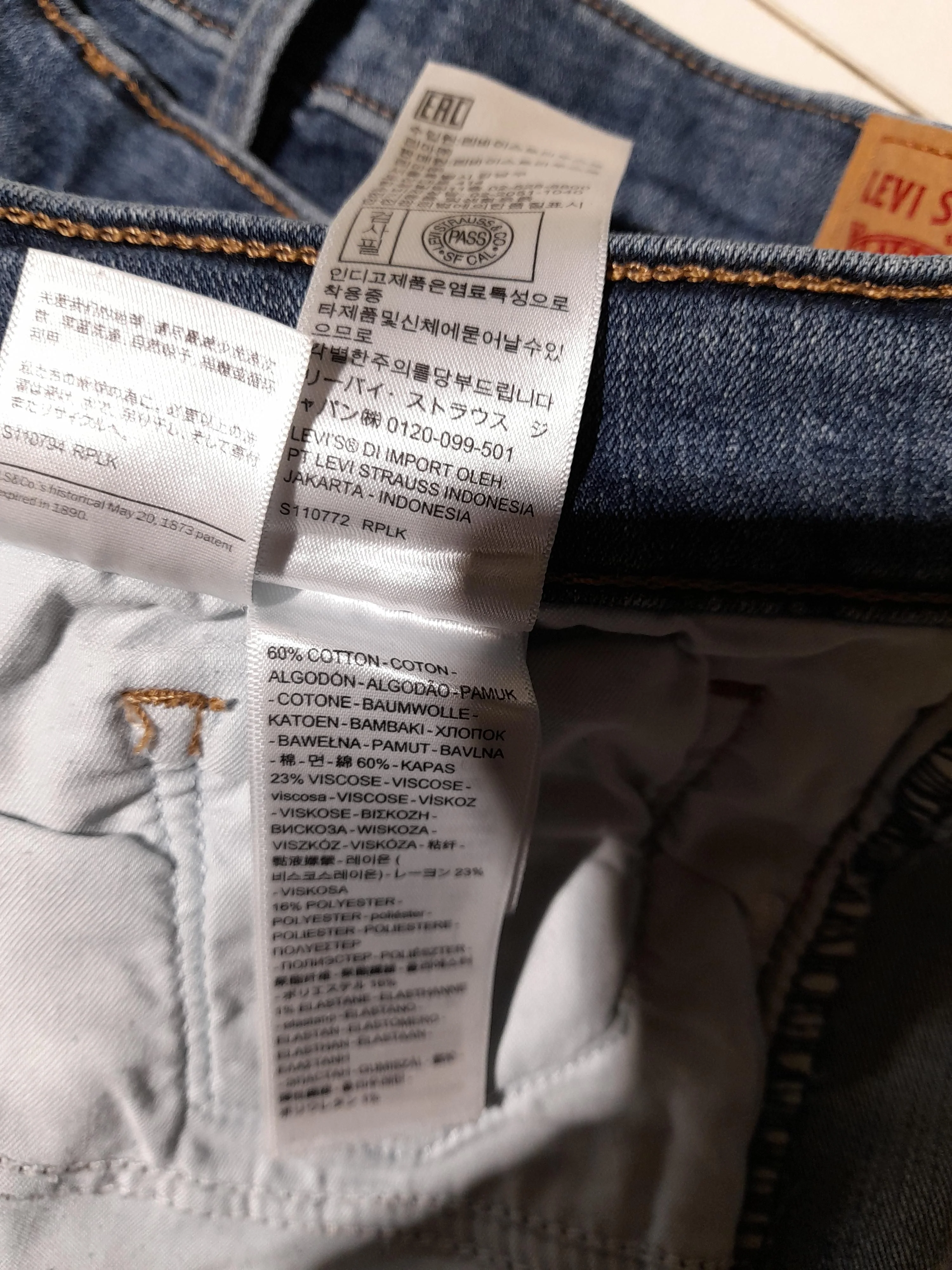 Levi’s Women's Jeans W 30 in Blue Cotton with Viscose, Polyester Skinny - Image 6