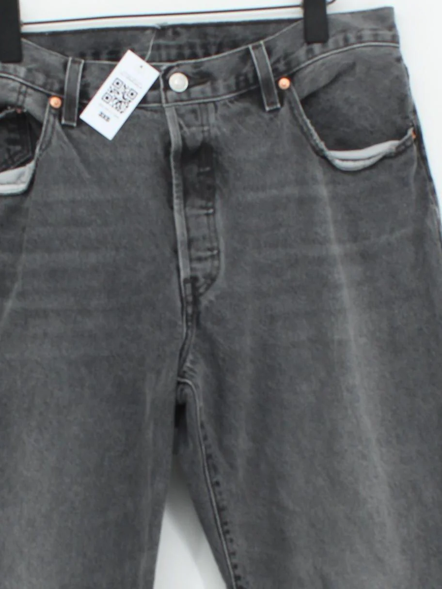 Levi’s Women's Jeans W 32 in; L 30 in Grey 100% Cotton Straight - Image 3
