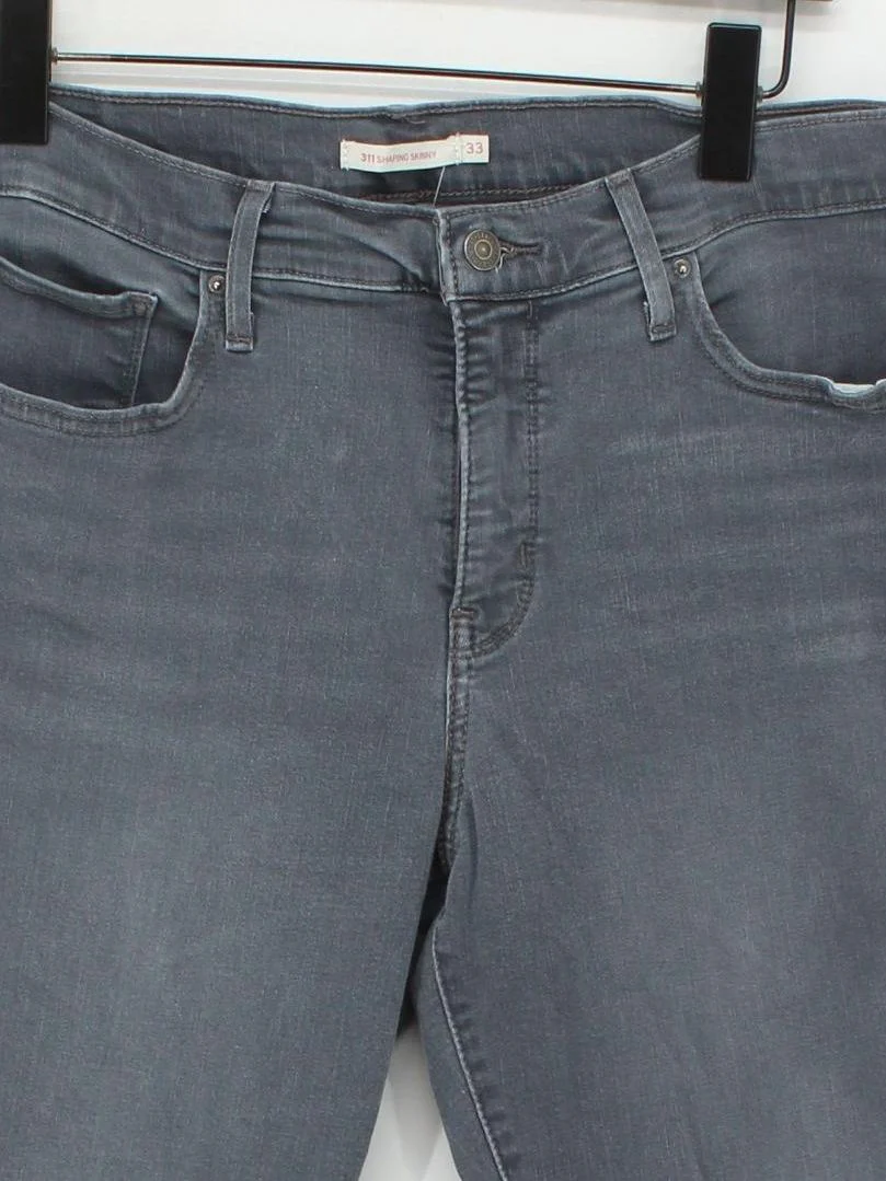 Levi’s Women's Jeans W 33 in Grey Cotton - Image 3