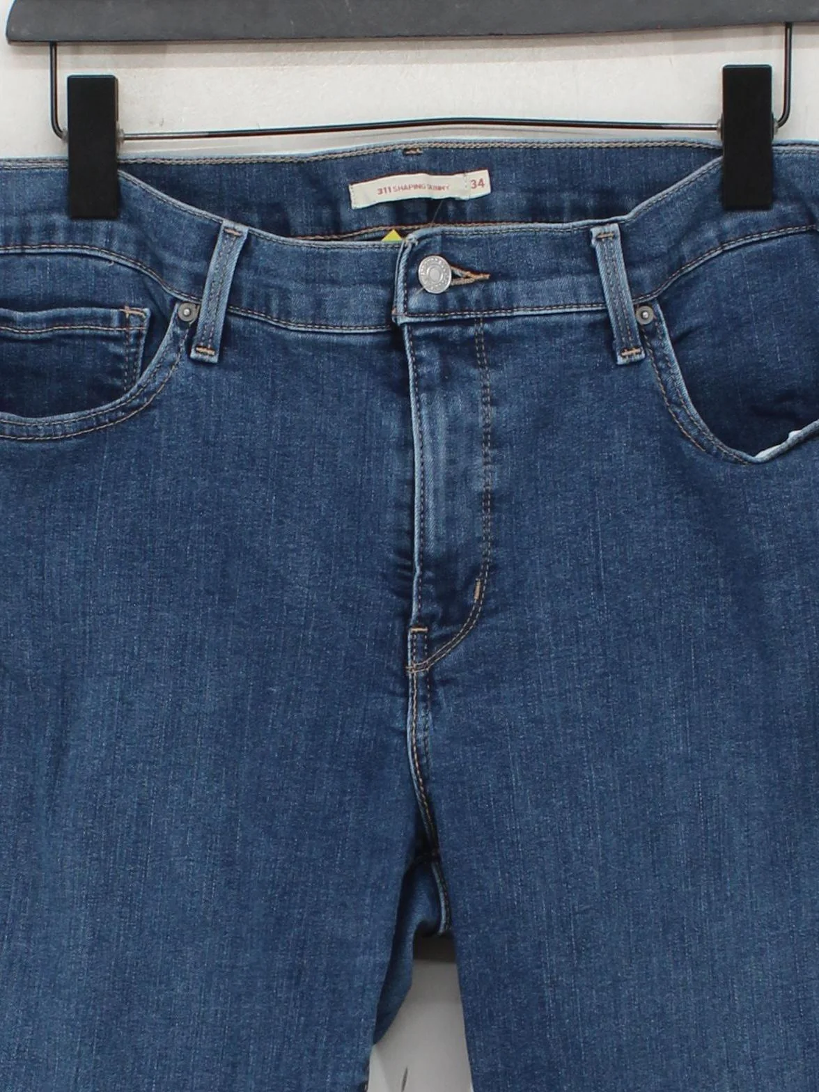 Levi’s Women's Jeans W 34 in Blue Cotton with Polyester, Elastane Skinny - Image 3
