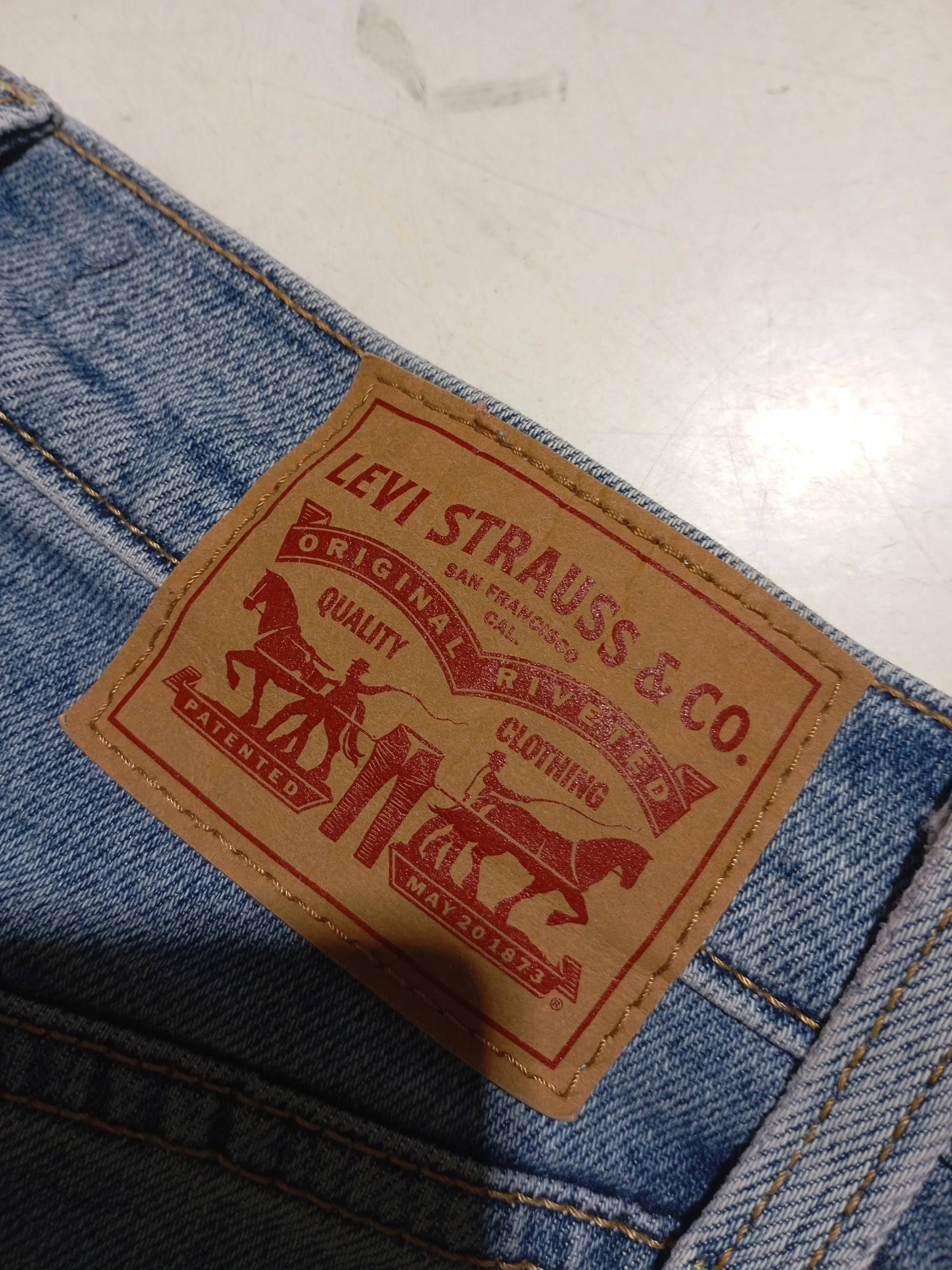 Levi’s Women's Jeans XS Blue Cotton with Polyester, Elastane Straight - Image 5