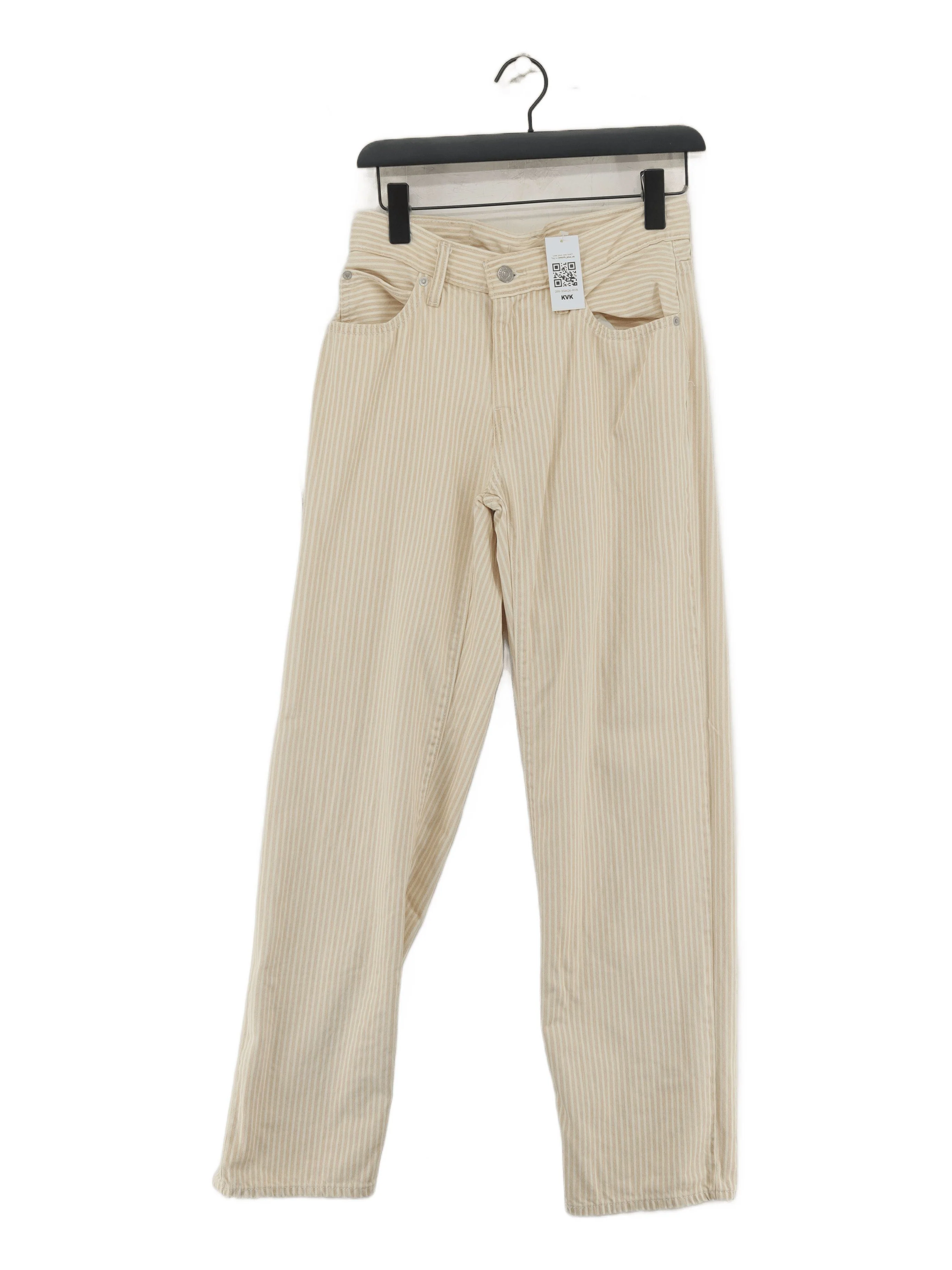Levi’s Women's Jeans XS Cream Striped 100% Cotton Straight
