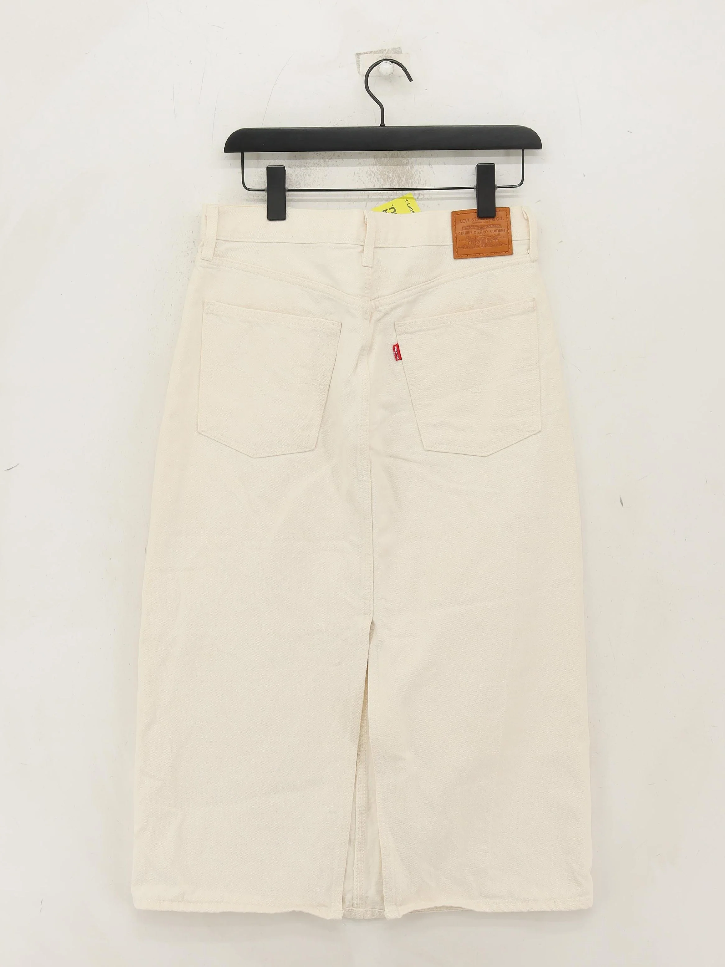 Levi’s Women's Midi Skirt W 29 in Cream 100% Cotton Midi Straight & Pencil - Image 2