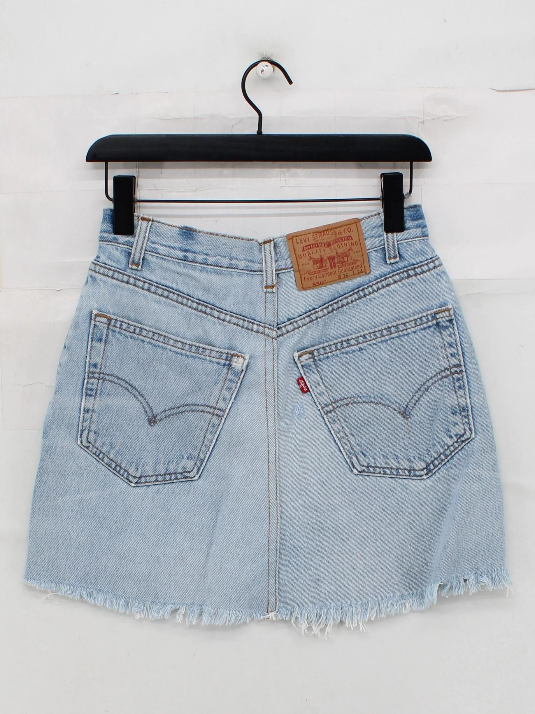 Levi’s Women's Mini Skirt S Blue 100% Cotton Short Mini - Image 2