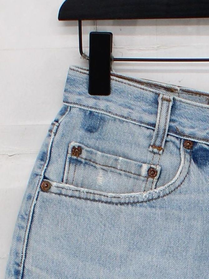 Levi’s Women's Mini Skirt S Blue 100% Cotton Short Mini - Image 4
