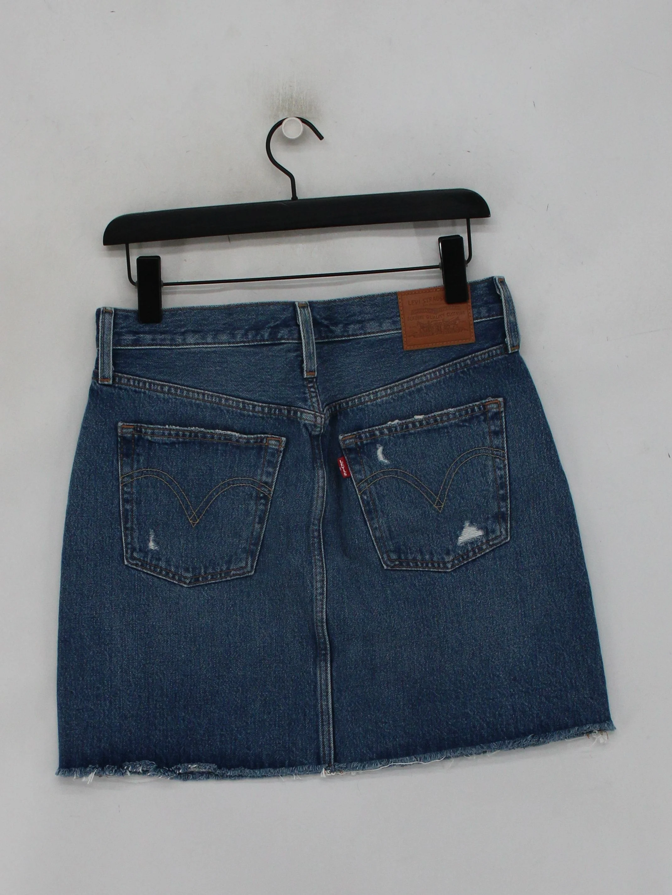 Levi’s Women's Mini Skirt UK 2 Blue 100% Cotton Short Mini - Image 2