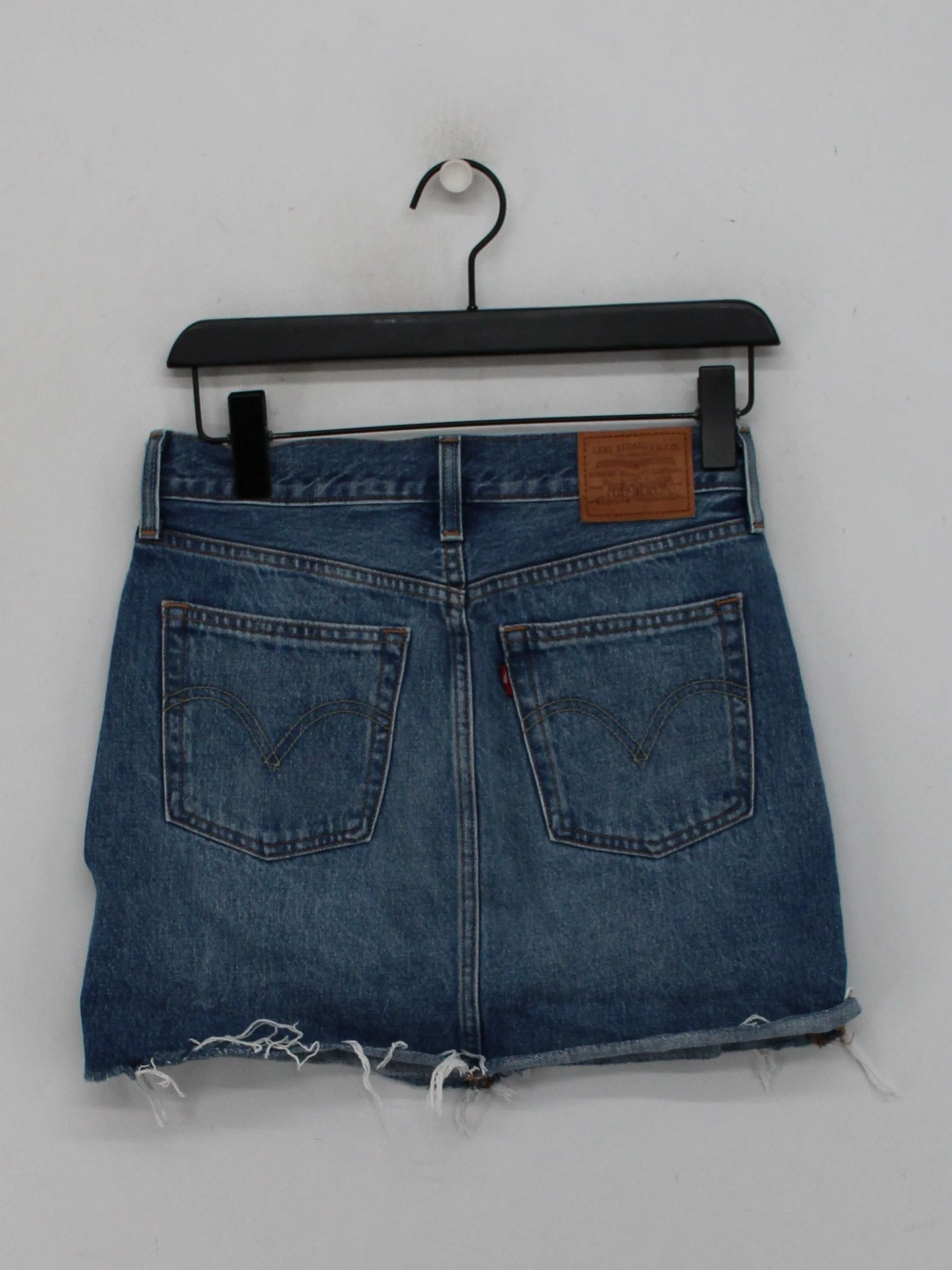 Levi’s Women's Mini Skirt XXS Blue 100% Cotton Short Mini - Image 2