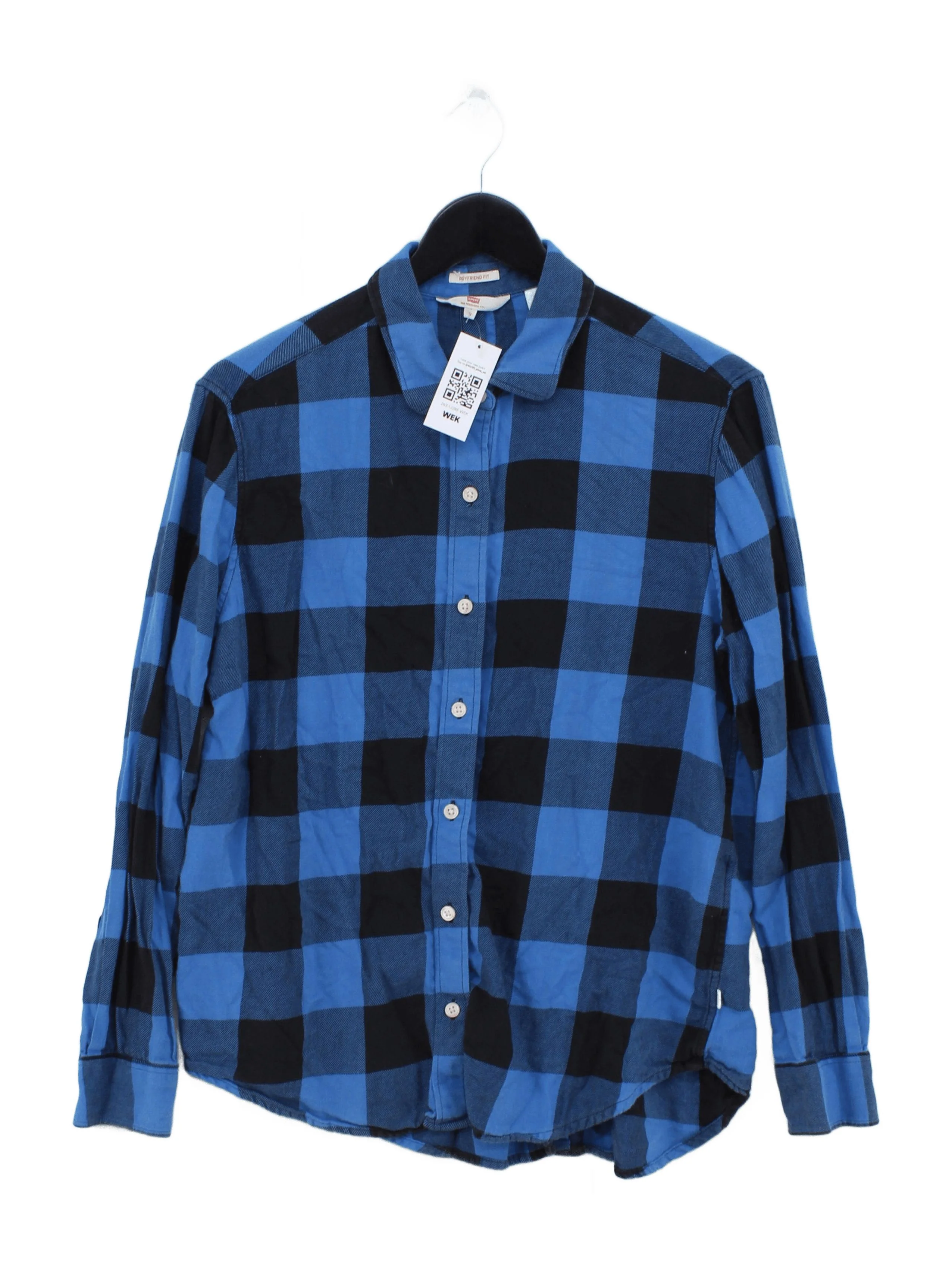 Levi’s Women's Shirt M Multi Checkered 100% Cotton Long Sleeve Collared Basic
