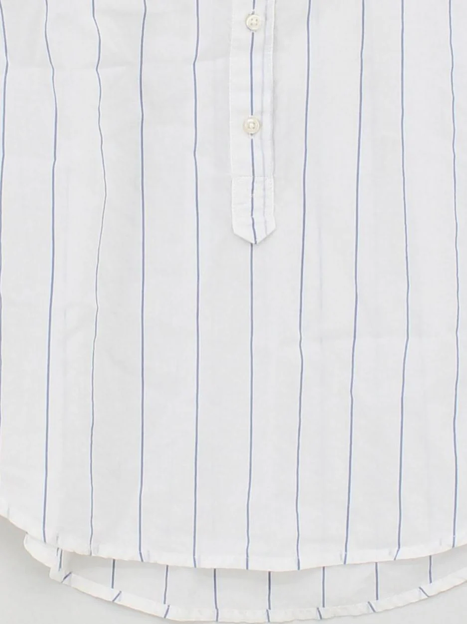 Levi’s Women's Shirt S White Striped 100% Cotton Short Sleeve Collared Basic - Image 4