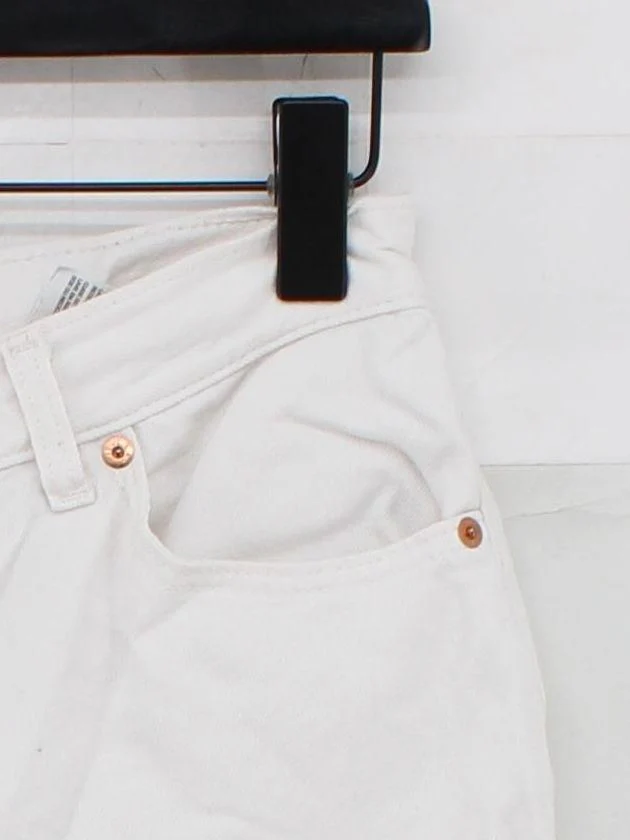 Levi’s Women's Shorts S White 100% Cotton Mom - Image 4