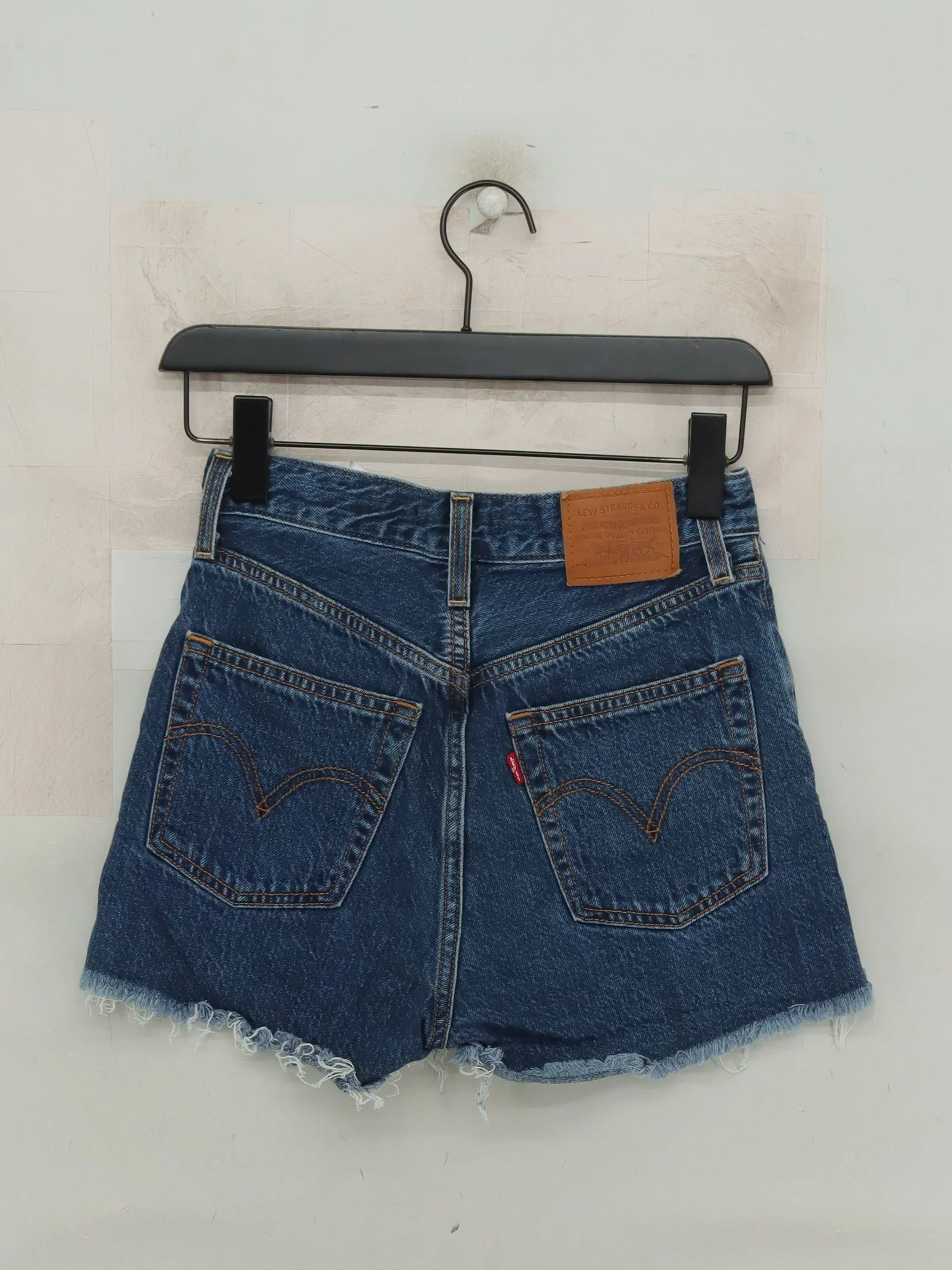 Levi’s Women's Shorts W 25 in Blue Cotton with Lyocell Modal Cut-Off - Image 2