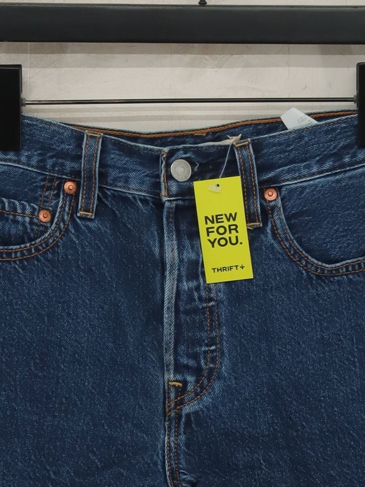 Levi’s Women's Shorts W 25 in Blue Cotton with Lyocell Modal Cut-Off - Image 3