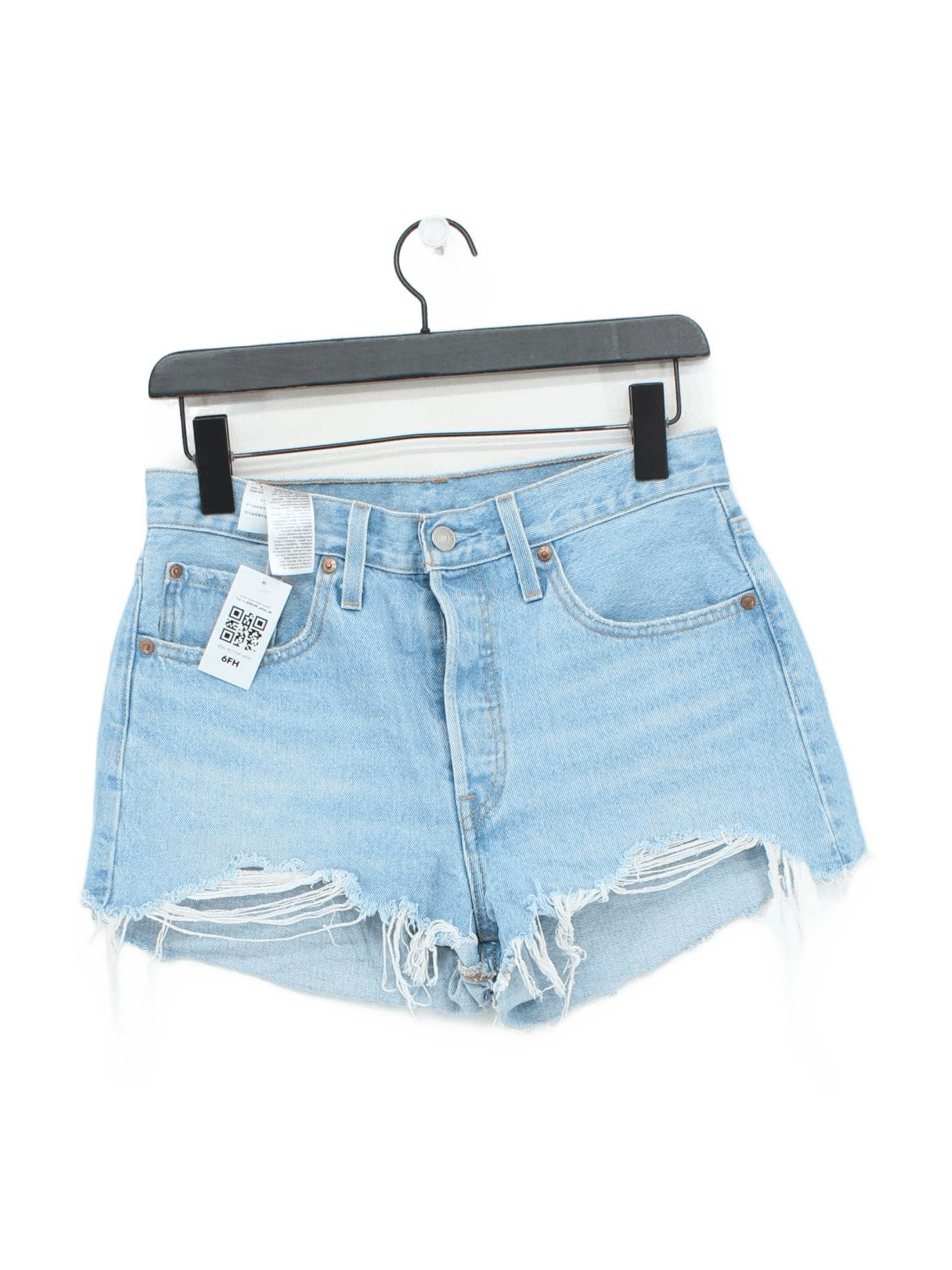 Levi’s Women's Shorts W 28 in Blue 100% Cotton Cut-Off