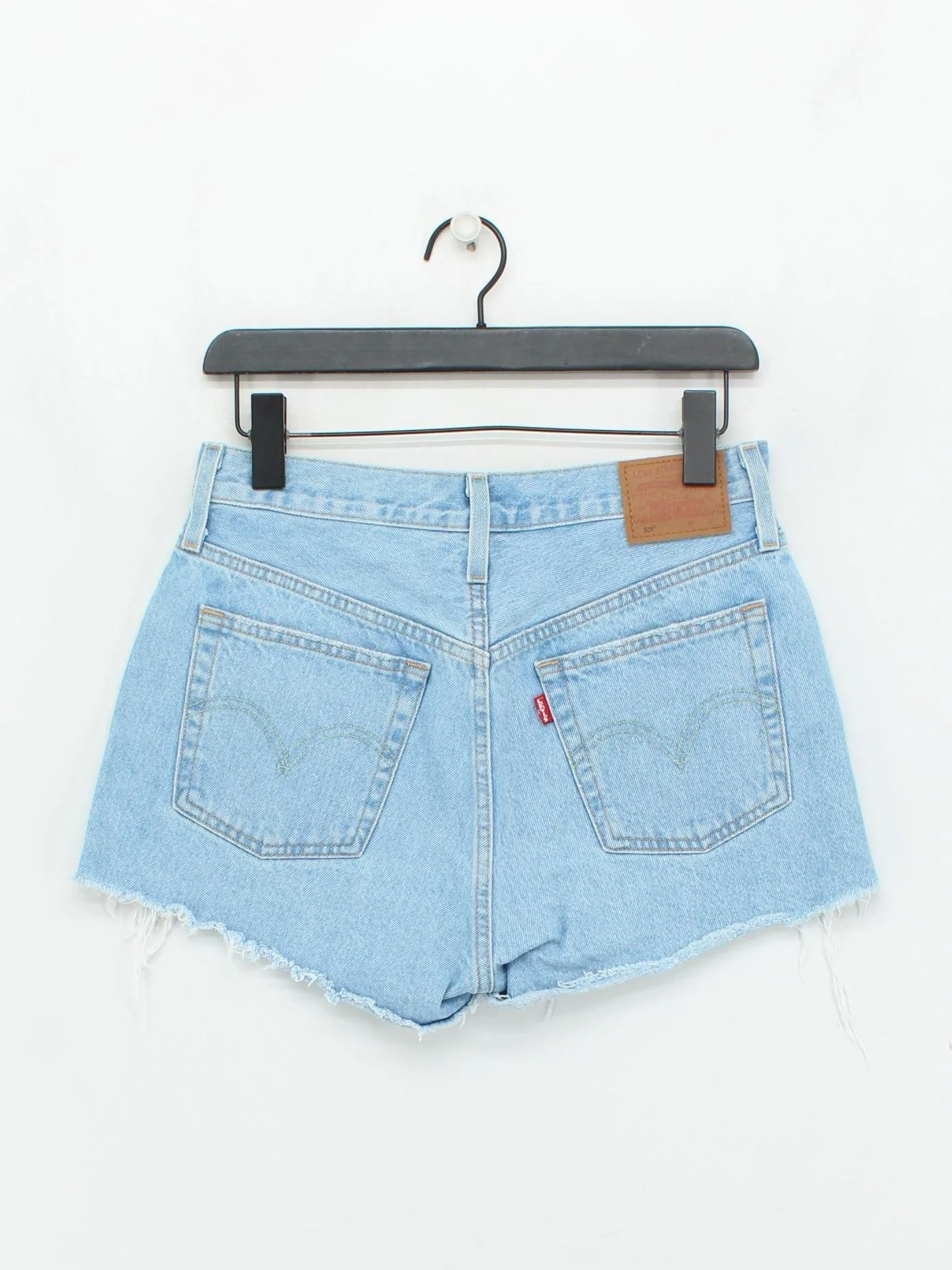 Levi’s Women's Shorts W 28 in Blue 100% Cotton Cut-Off - Image 2