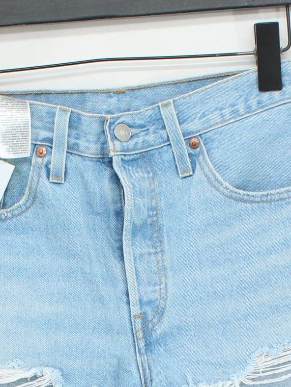 Levi’s Women's Shorts W 28 in Blue 100% Cotton Cut-Off - Image 3