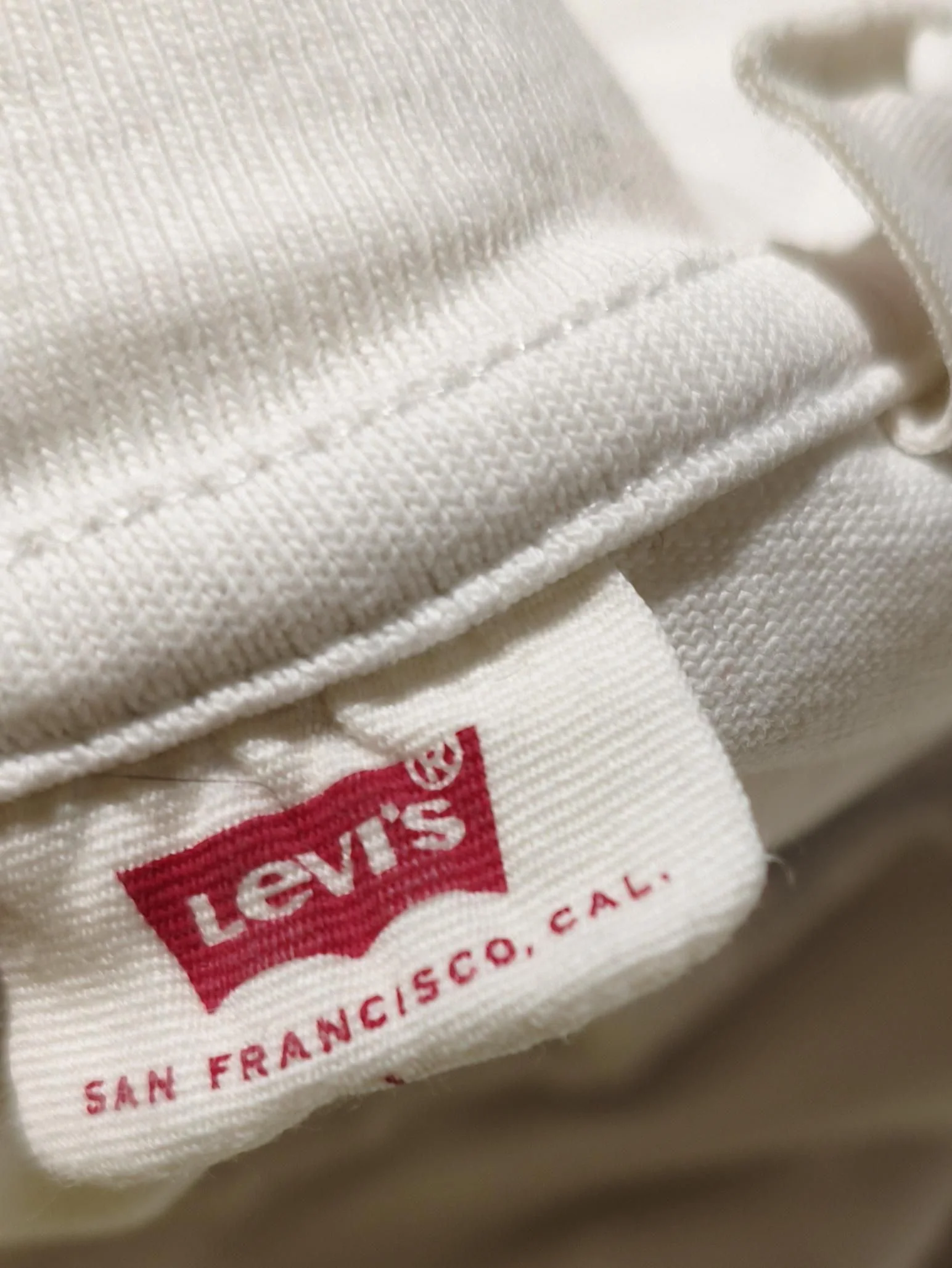Levi’s Women's T-Shirt L White Striped 100% Cotton Short Sleeve Round Neck Basic - Image 6