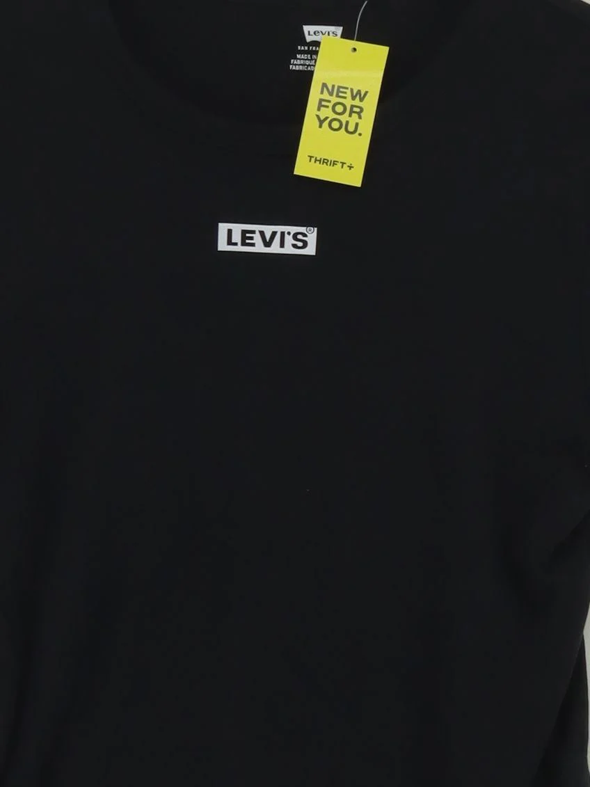 Levi’s Women's T-Shirt M Black 100% Cotton Short Sleeve Round Neck Basic - Image 3