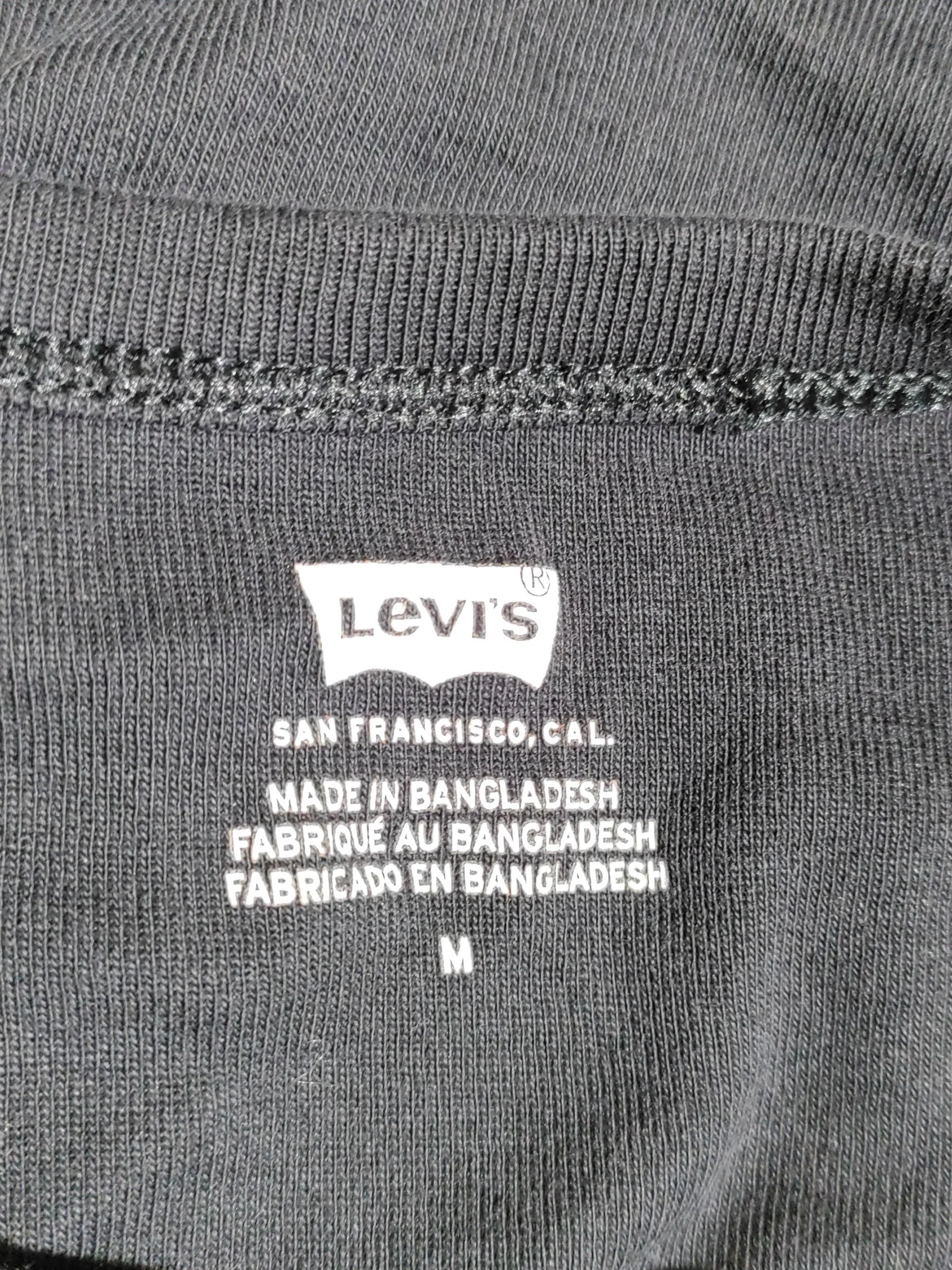 Levi’s Women's T-Shirt M Black 100% Cotton Short Sleeve Round Neck Basic - Image 5
