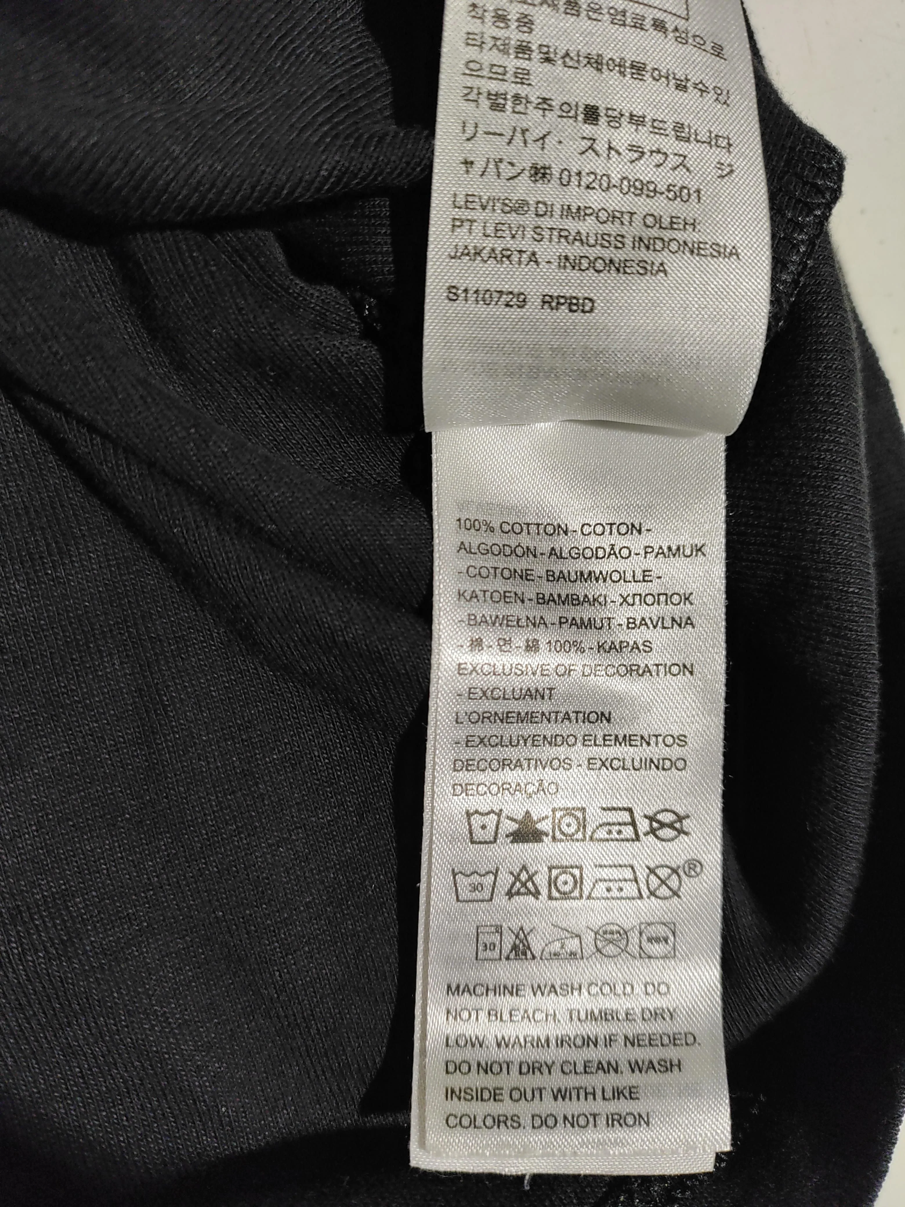 Levi’s Women's T-Shirt M Black 100% Cotton Short Sleeve Round Neck Basic - Image 6