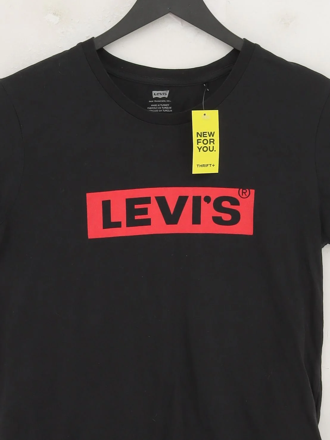 Levi’s Women's T-Shirt M Black 100% Cotton Short Sleeve Round Neck Basic - Image 3