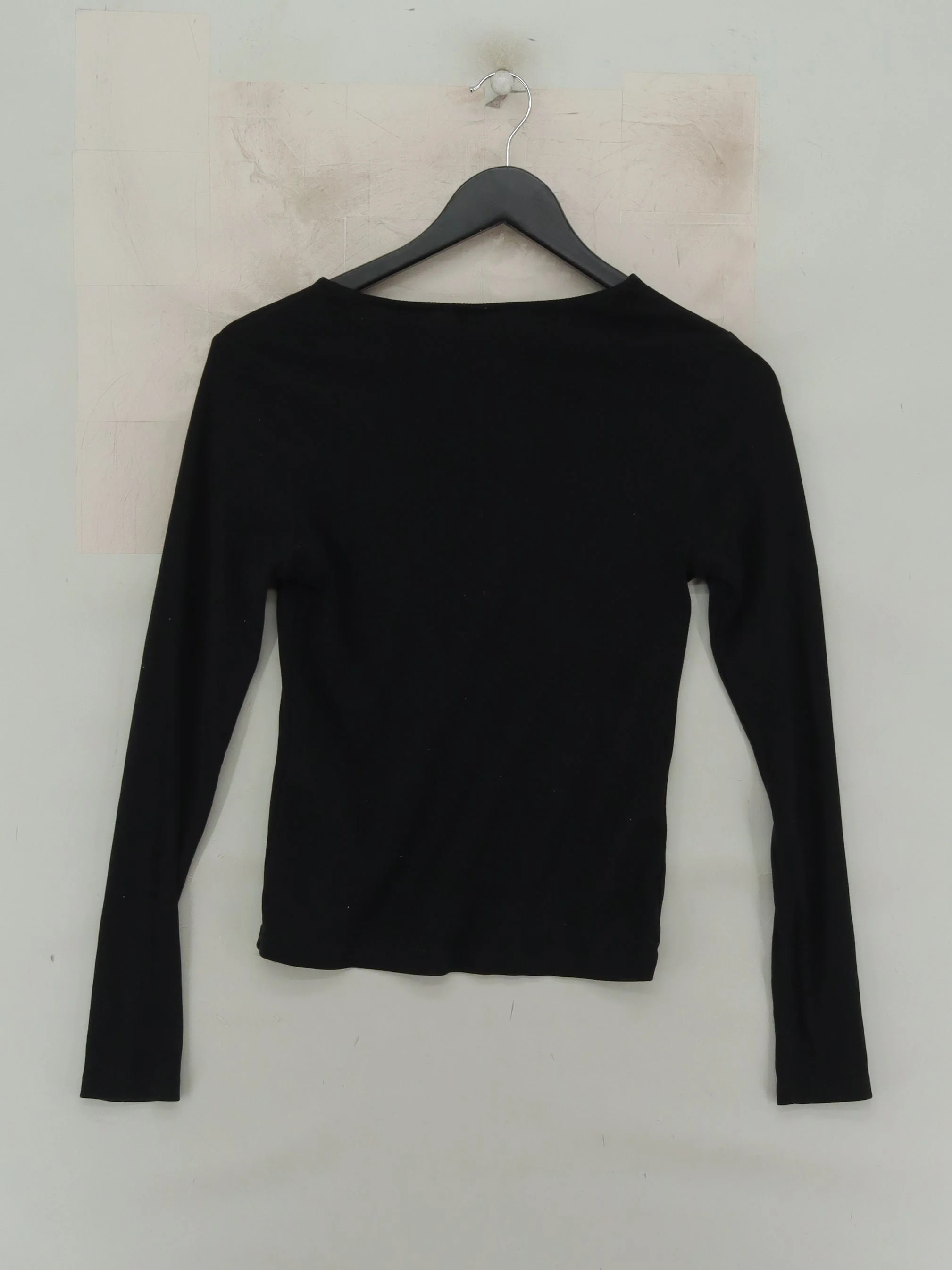 Levi’s Women's Top S Black Cotton with Polyester, Elastane Basic - Image 2