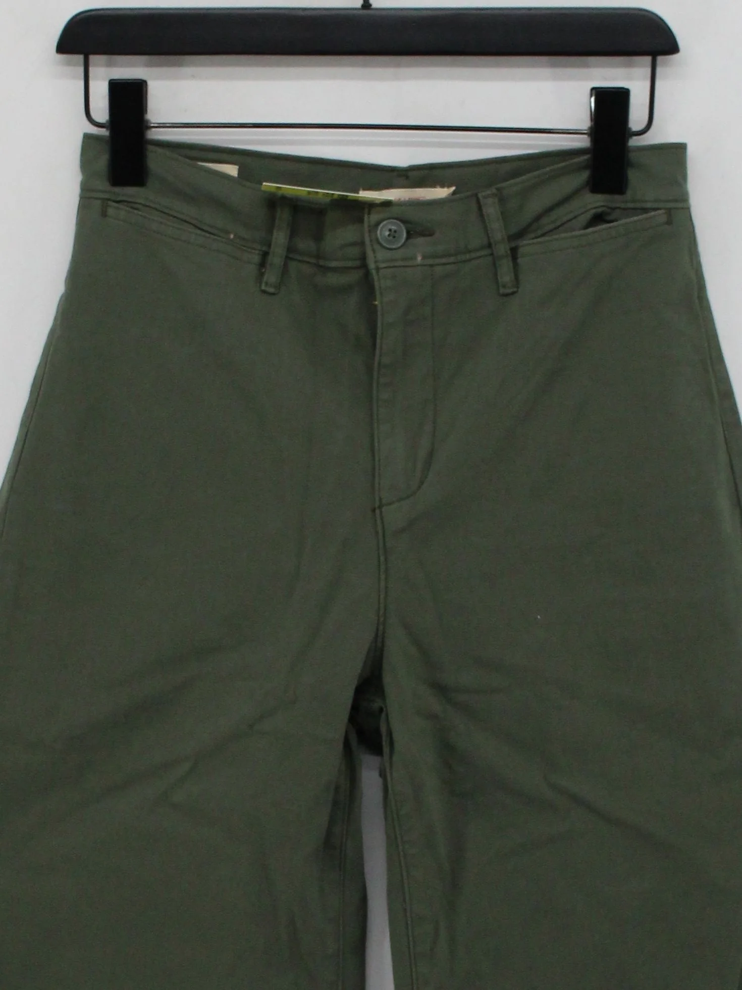 Levi’s Women's Trousers M Green 100% Cotton Wide-Leg Chino - Image 3