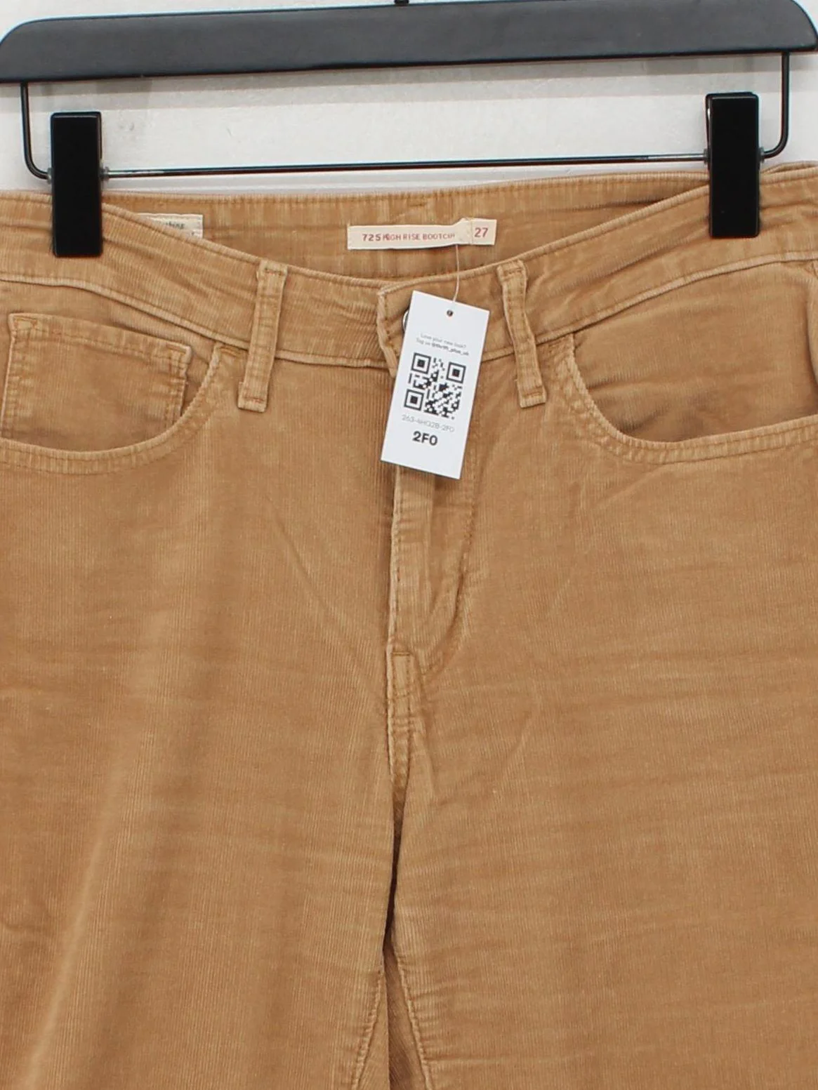 Levi’s Women's Trousers S Tan Cotton with Elastane Flared Chino - Image 3