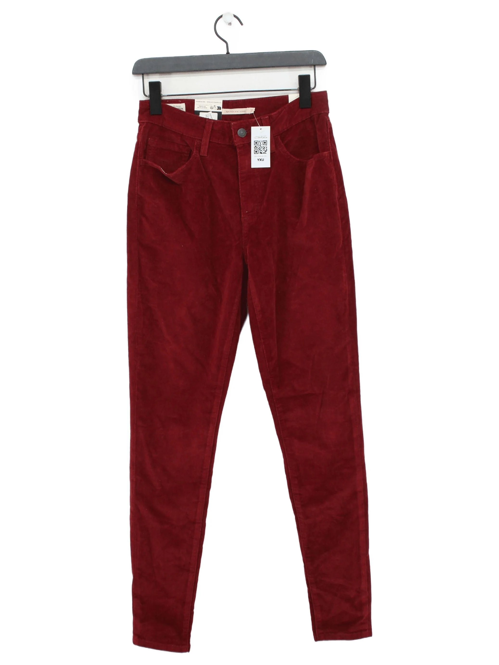 Levi’s Women's Trousers W 27 in Red Cotton with Elastane Chino New with tags