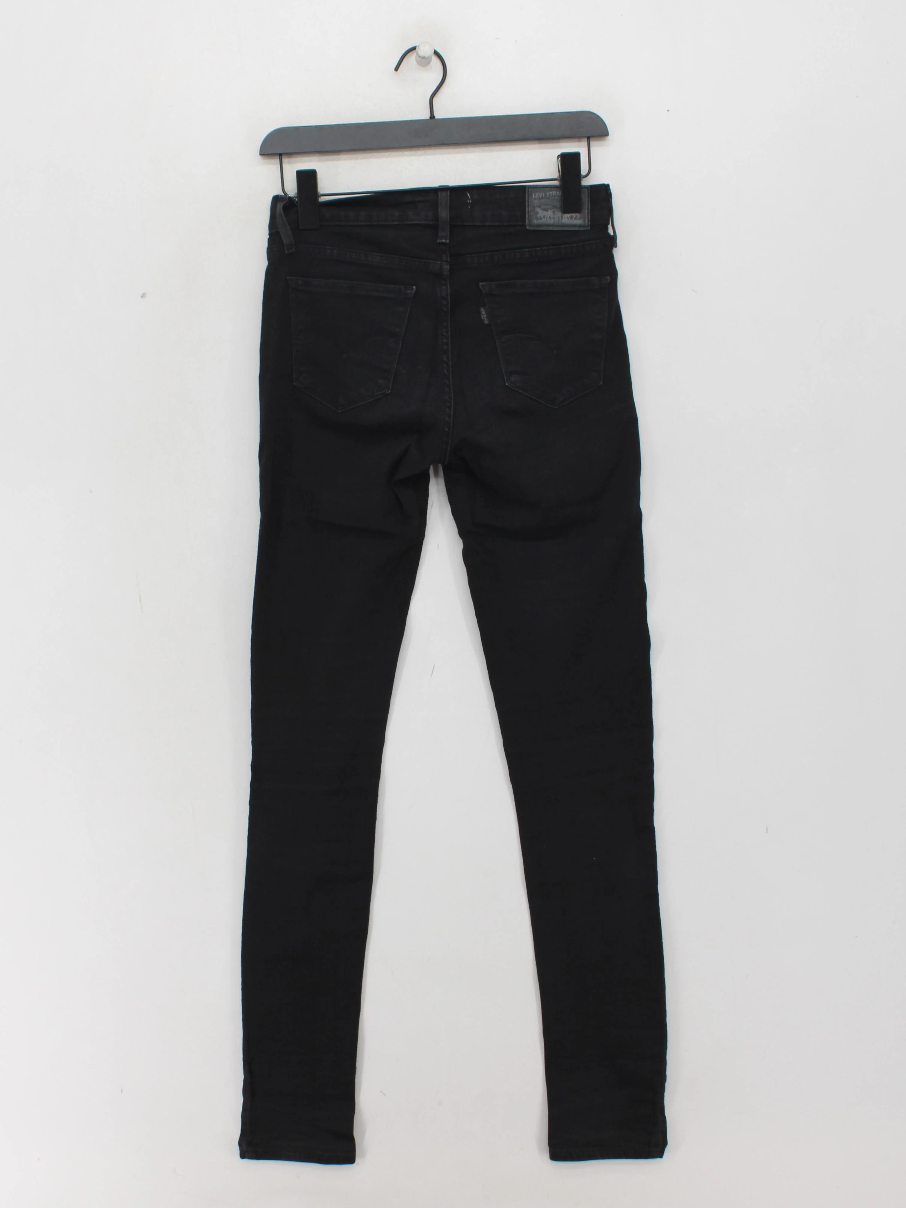 Levi's Line 8 Women's Jeans W 25 in Black Cotton with Polyester, Elastane Skinny - Image 2