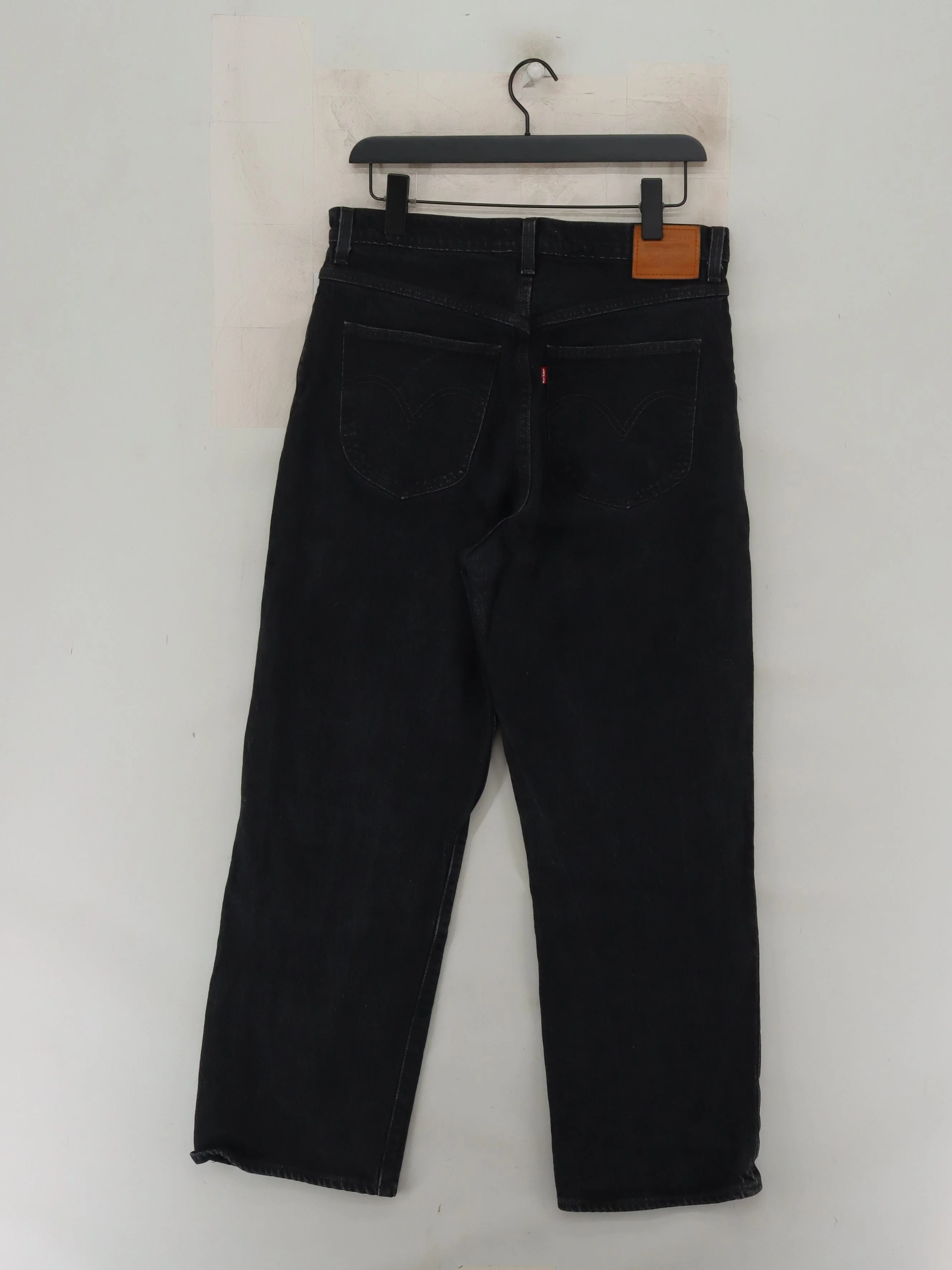 Levi's Line 8 Women's Jeans W 32 in Black 100% Other Straight - Image 2