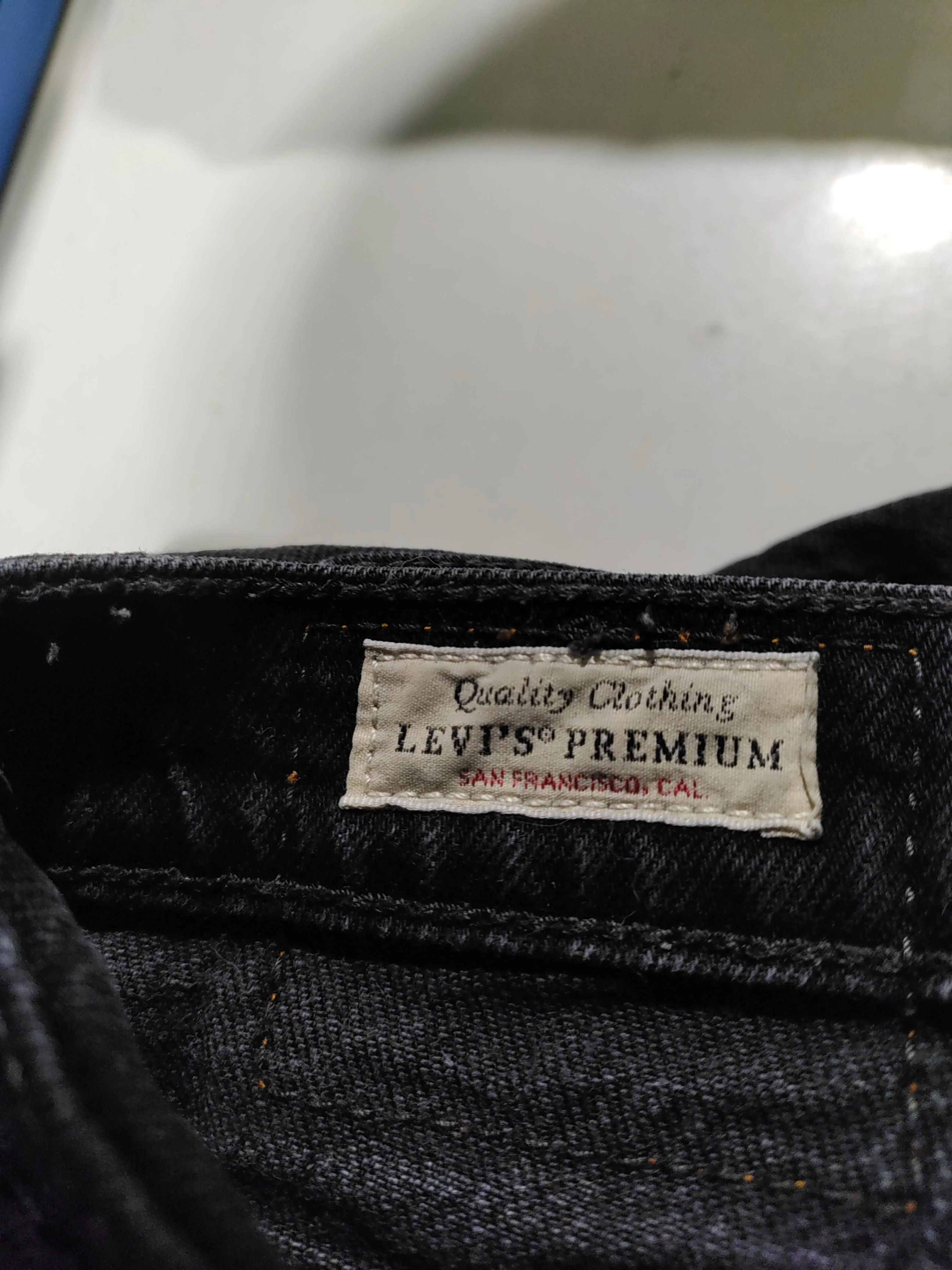 Levi's Line 8 Women's Jeans W 32 in Black 100% Other Straight - Image 6