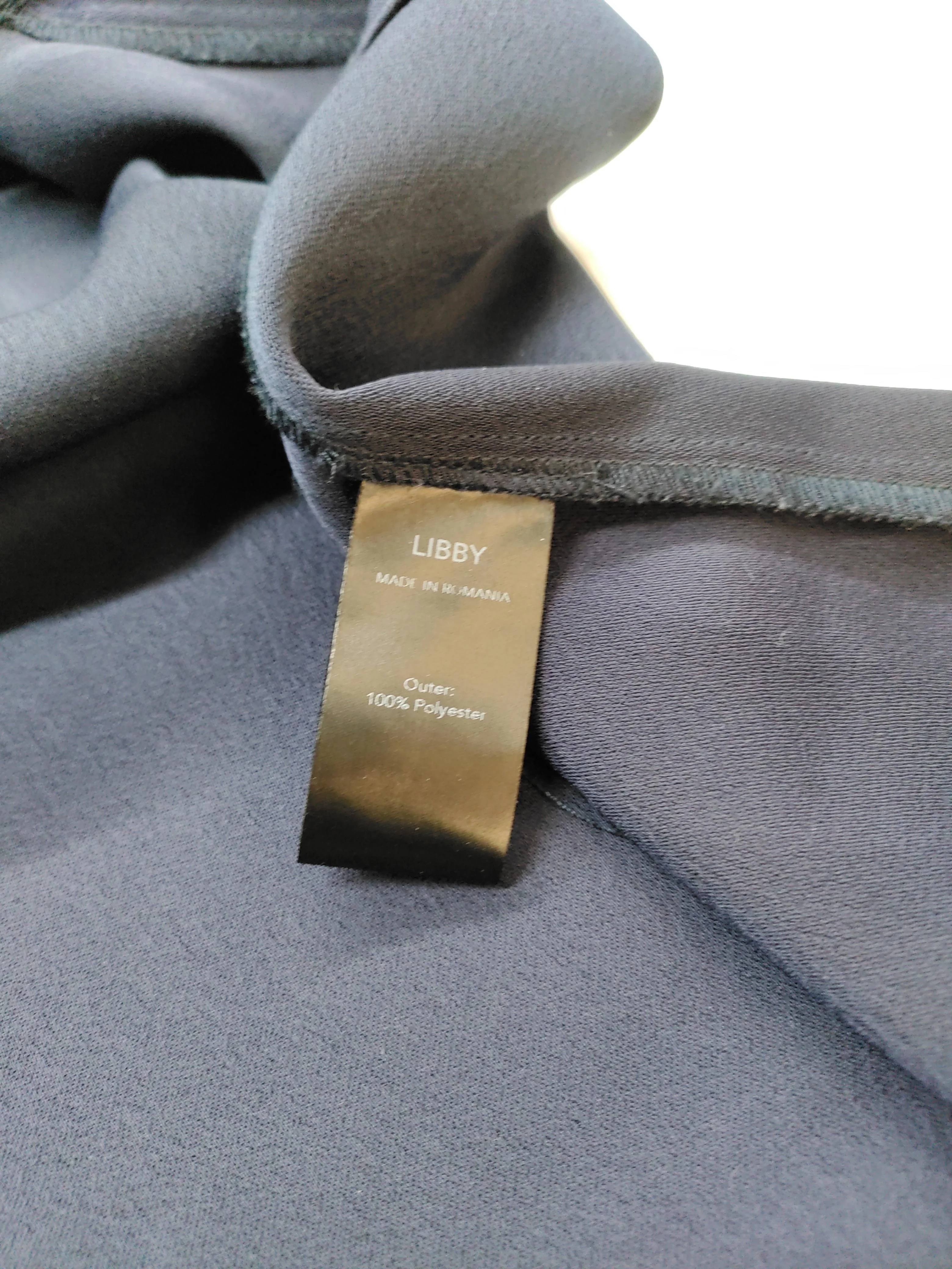 Libby Women's Top XS Blue 100% Polyester 3/4 Sleeve Round Neck Basic - Image 6