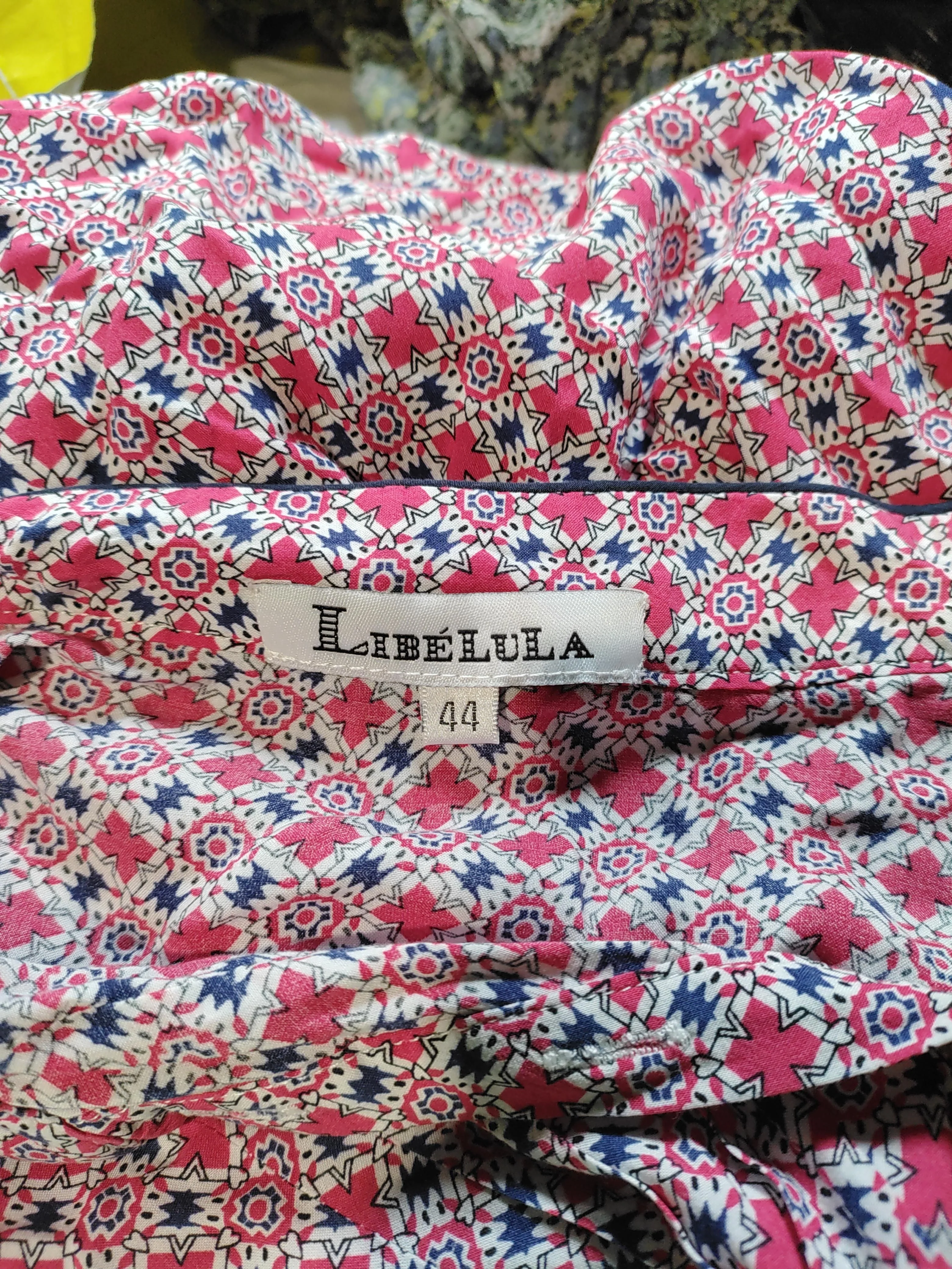 Libelula Women's Shirt UK 16 Multi 100% Rayon Long Sleeve Collared Basic - Image 5