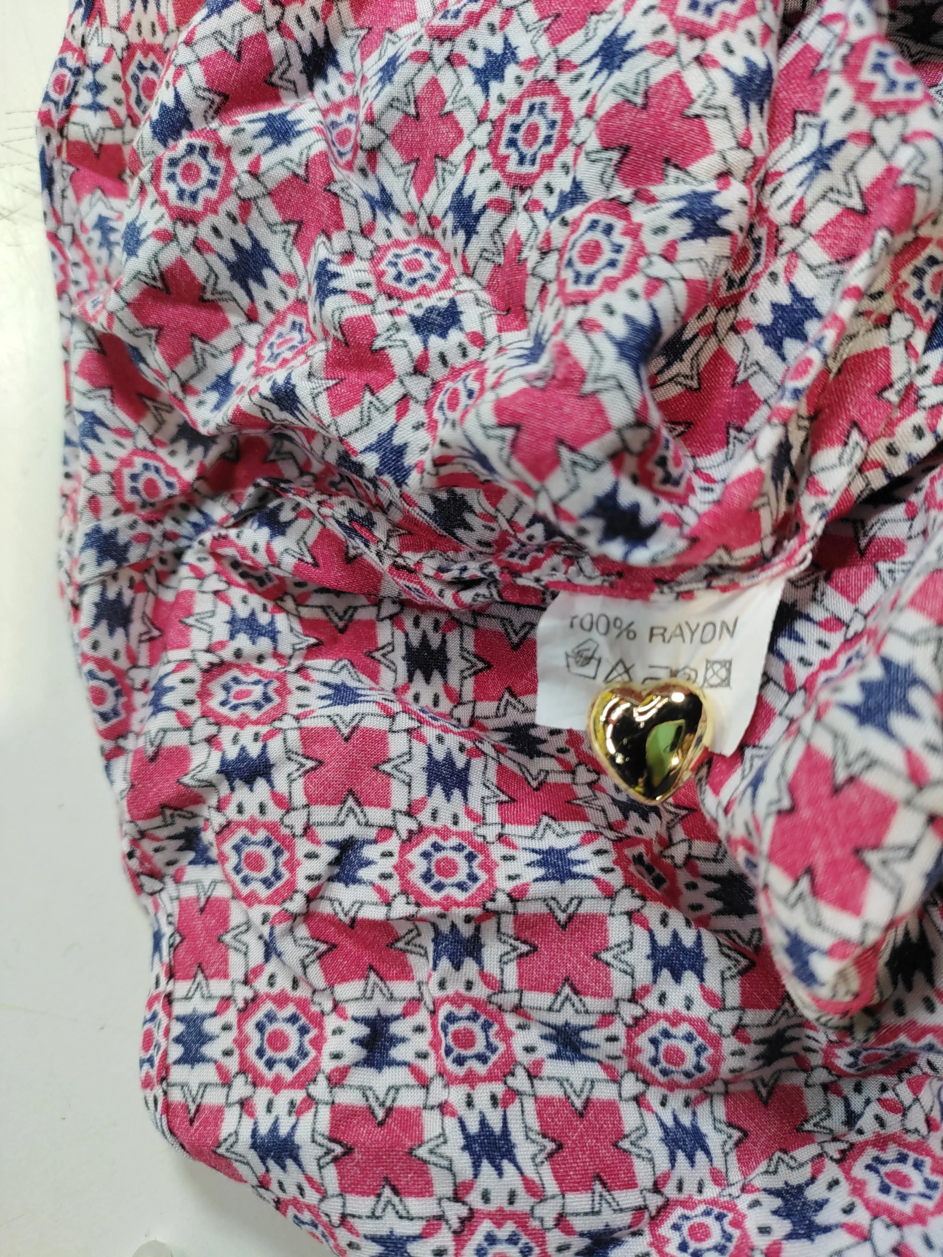 Libelula Women's Shirt UK 16 Multi 100% Rayon Long Sleeve Collared Basic - Image 6