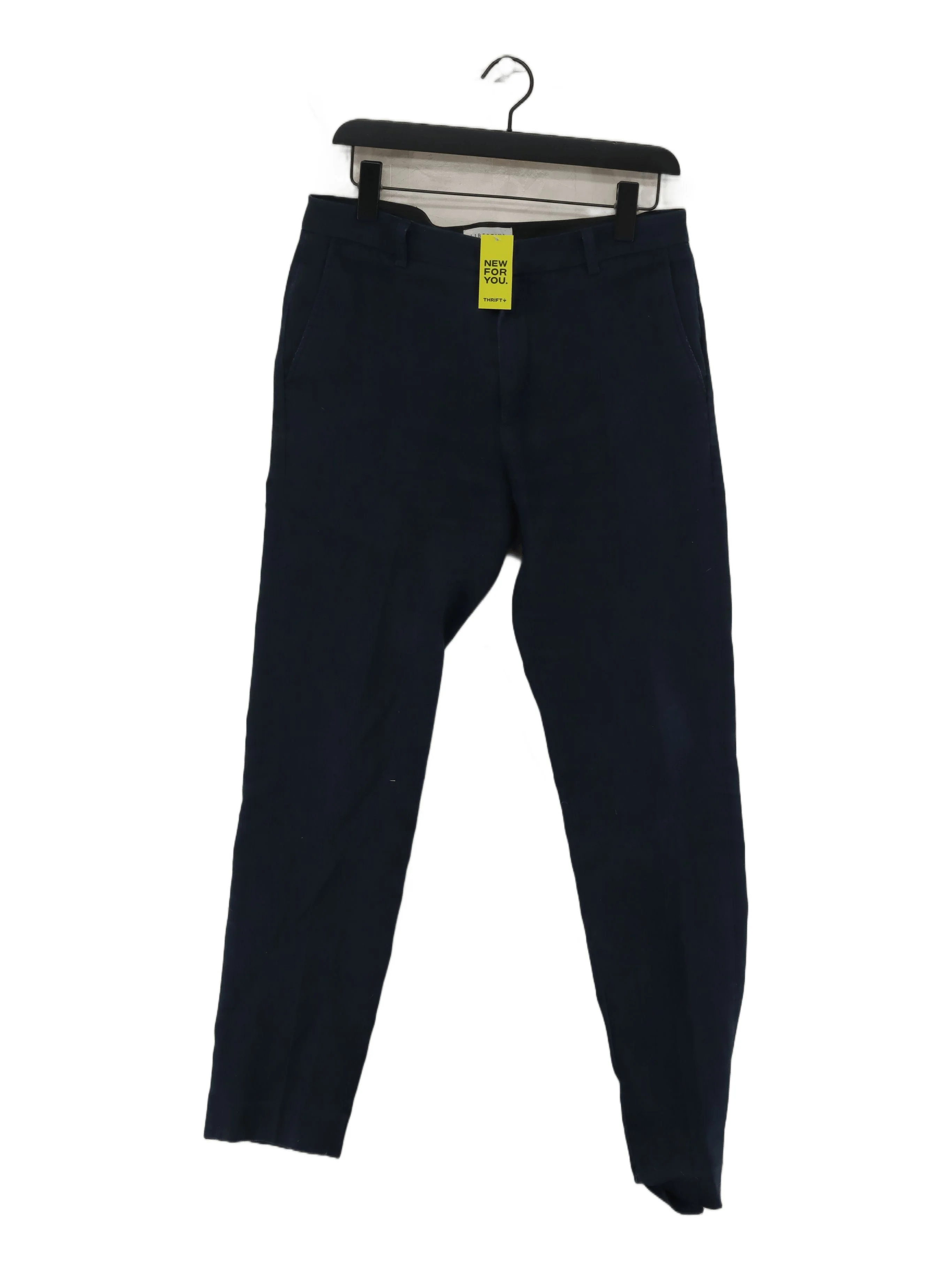 Libertine Men's Trousers M Blue Cotton with Polyester, Elastane Tapered Chino