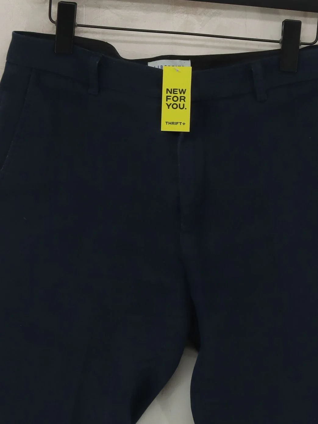 Libertine Men's Trousers M Blue Cotton with Polyester, Elastane Tapered Chino - Image 3