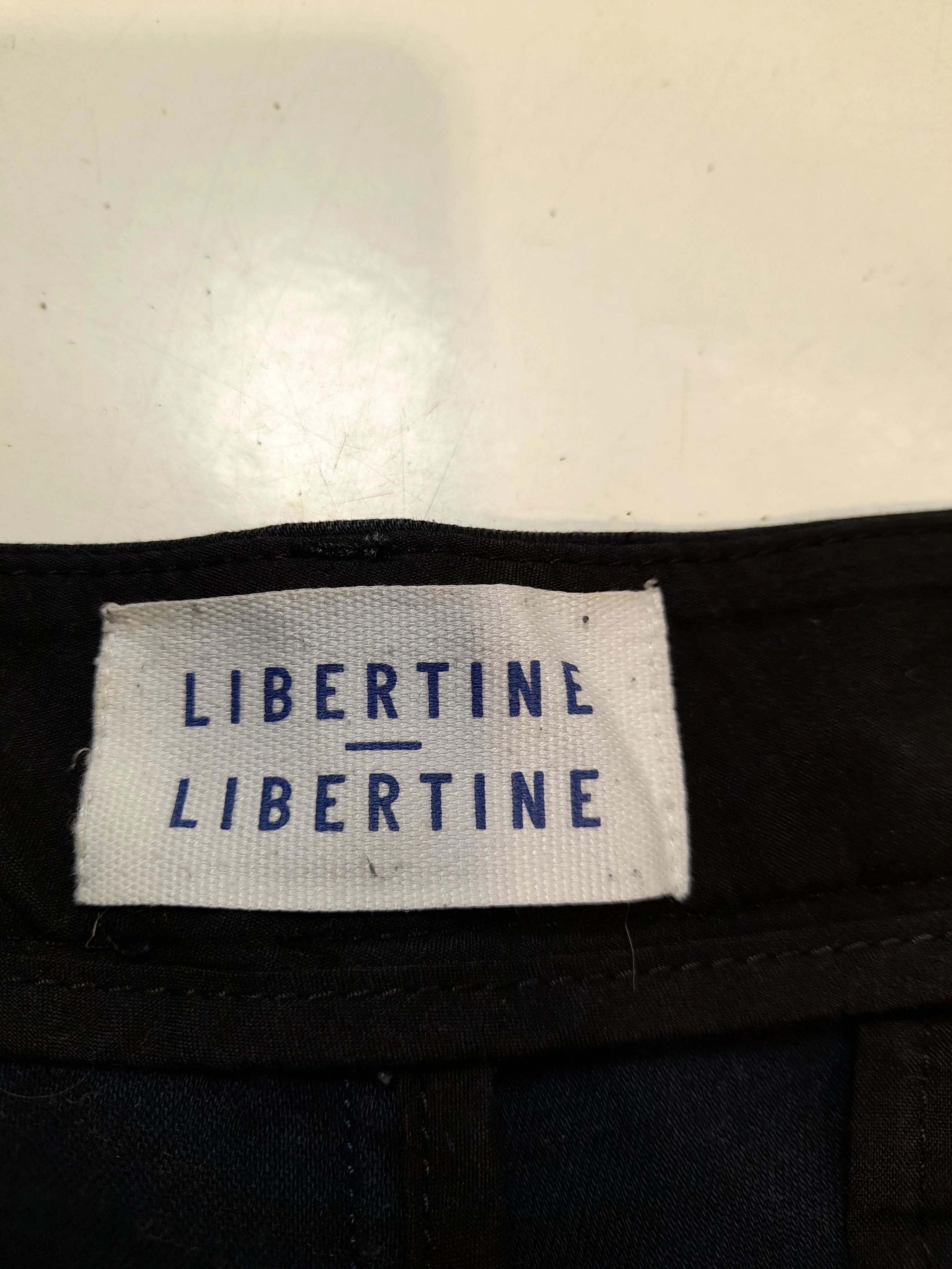 Libertine Men's Trousers M Blue Cotton with Polyester, Elastane Tapered Chino - Image 7