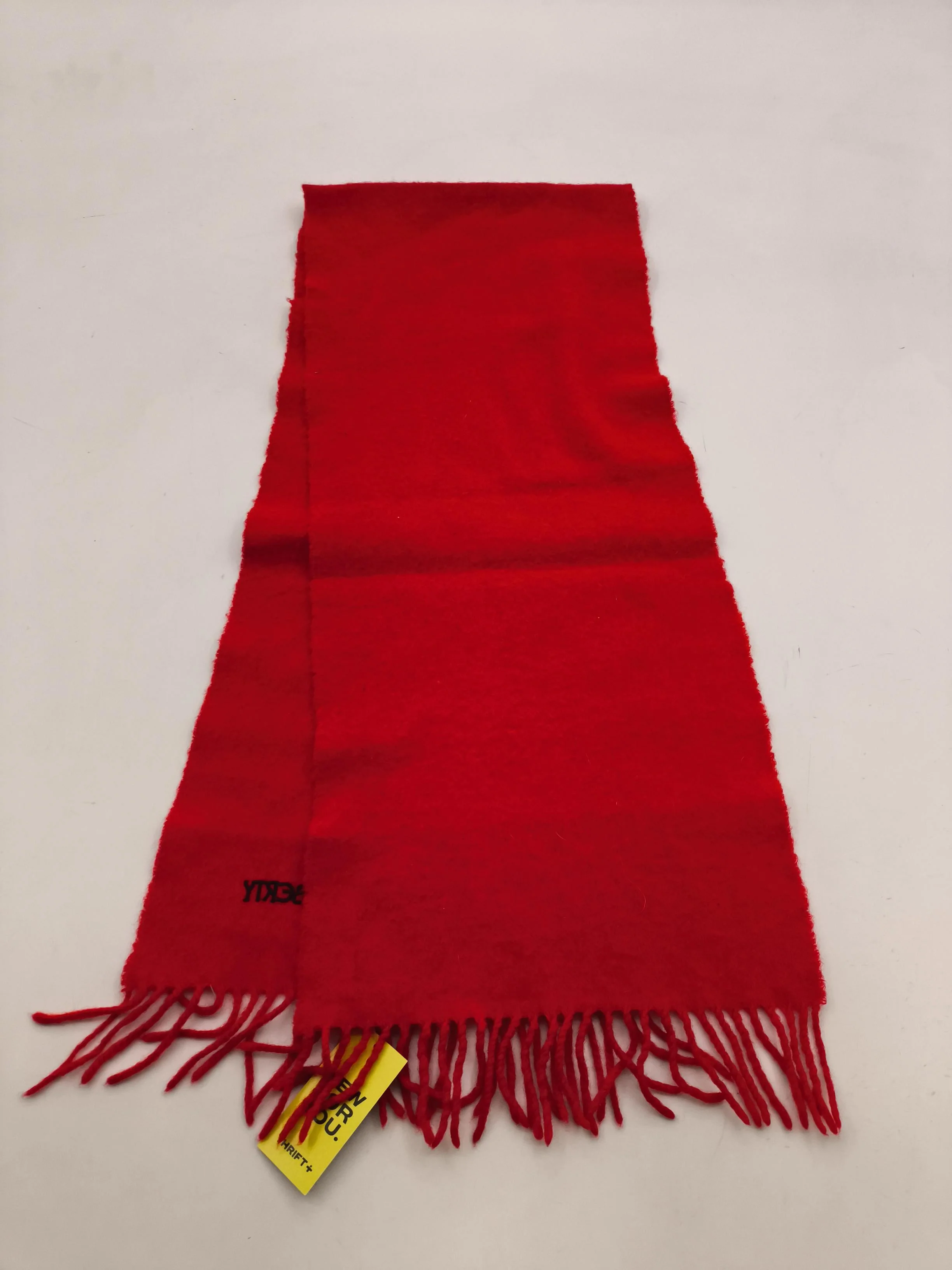 Liberty Men's Scarf Red 100% Wool Scarf - Image 2