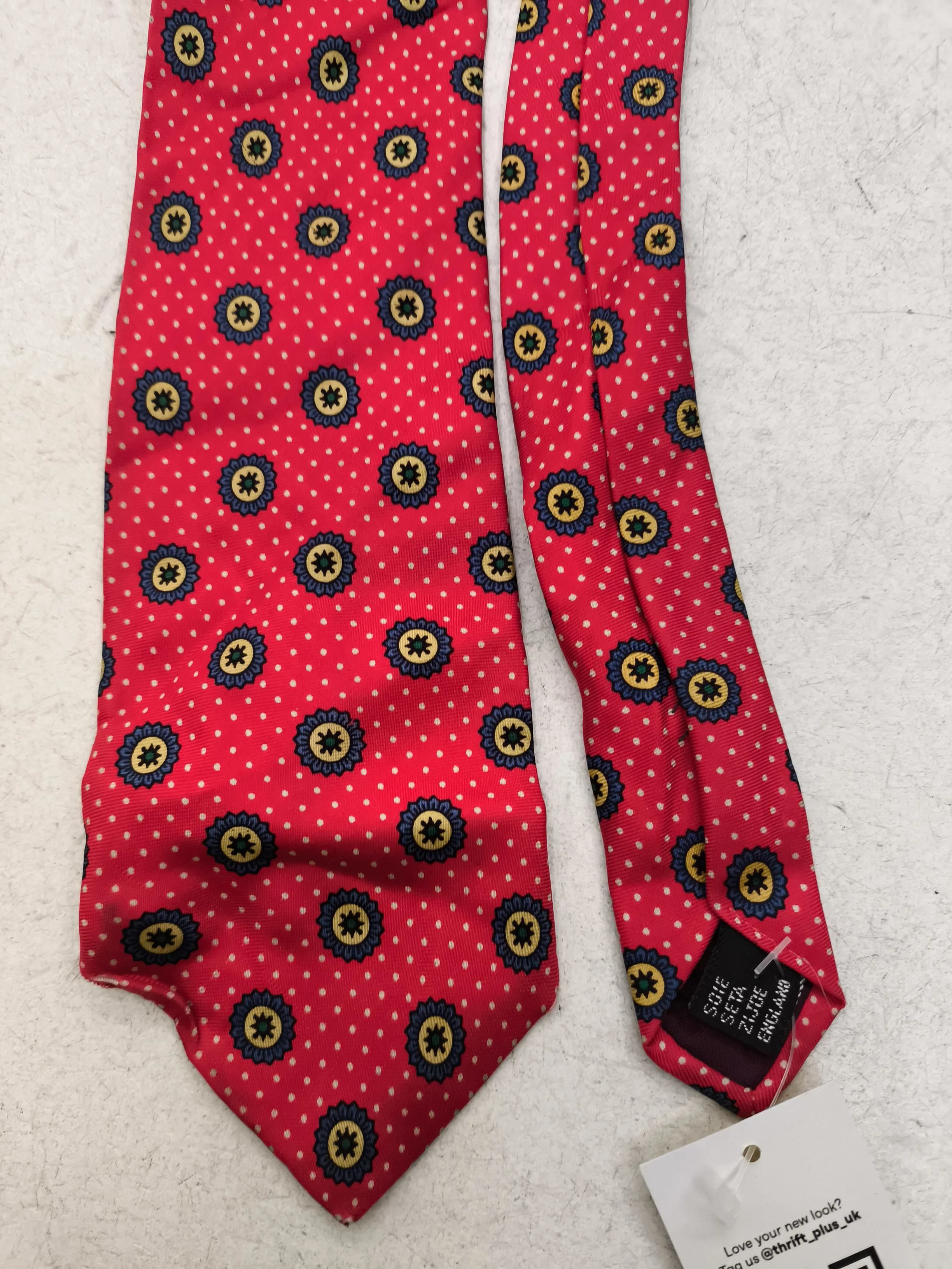 Liberty Men's Tie Multi 100% Silk - Image 4