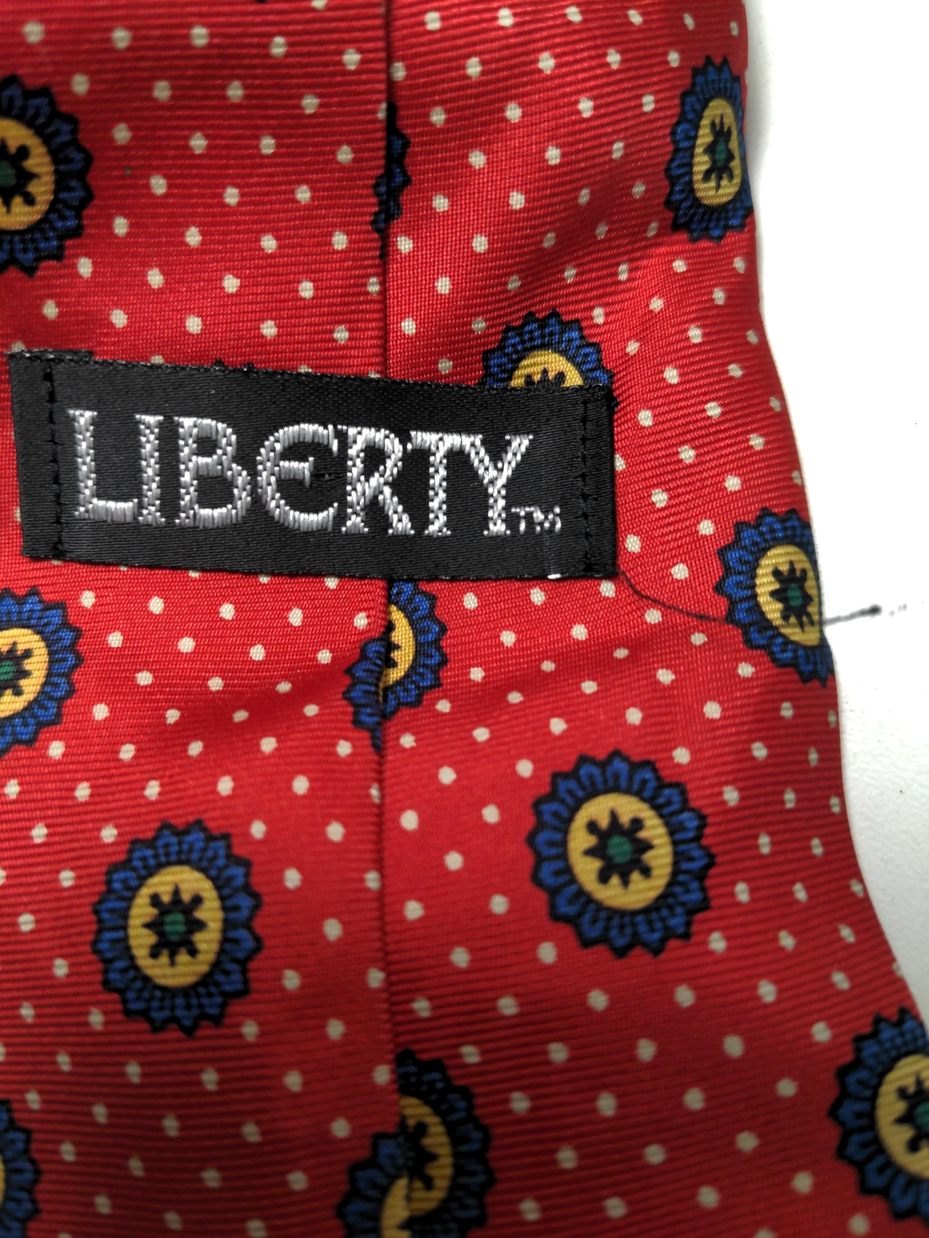 Liberty Men's Tie Multi 100% Silk - Image 5