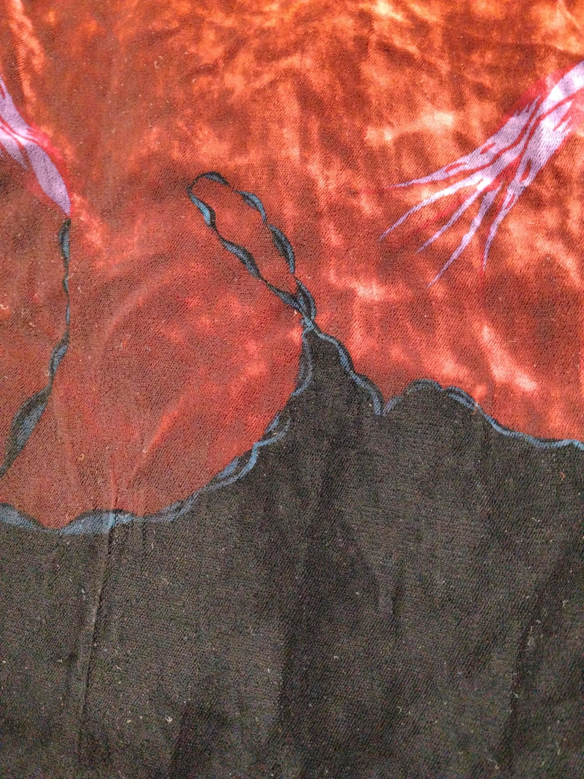 Liberty Of London Women's Scarf Red Graphic 100% Other Rectangle Scarf - Image 3