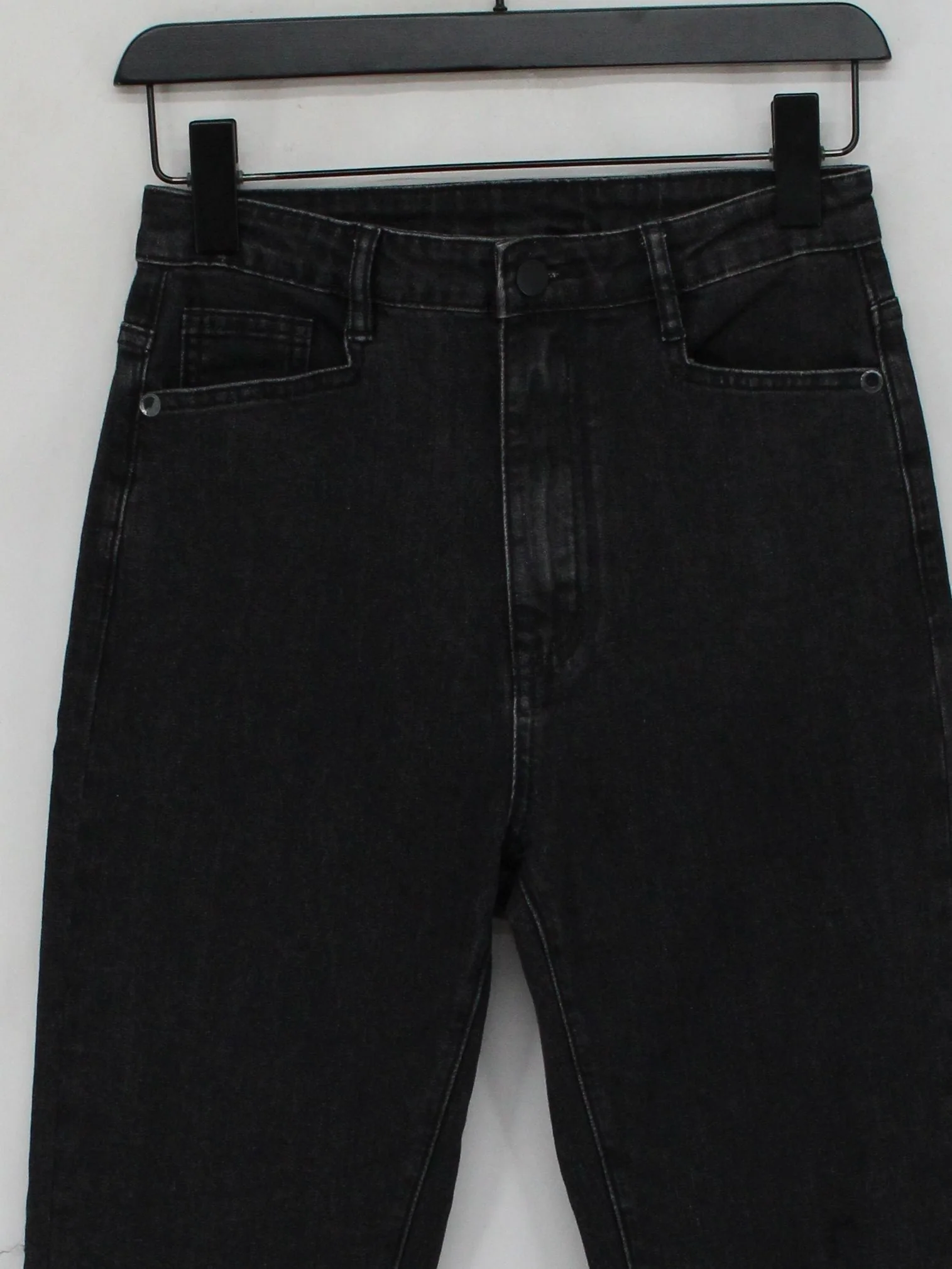 Lichi Women's Jeans W 26 in Black Cotton with Spandex Straight - Image 3