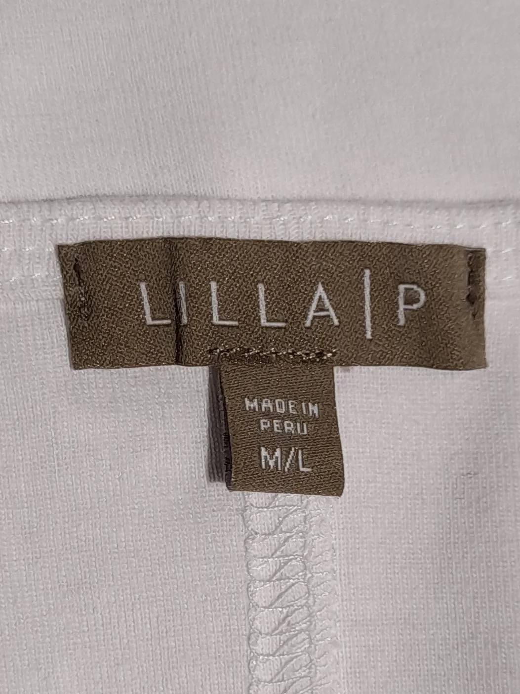 Lilla P Women's T-Shirt M White 100% Cotton Short Sleeve Round Neck Basic - Image 5