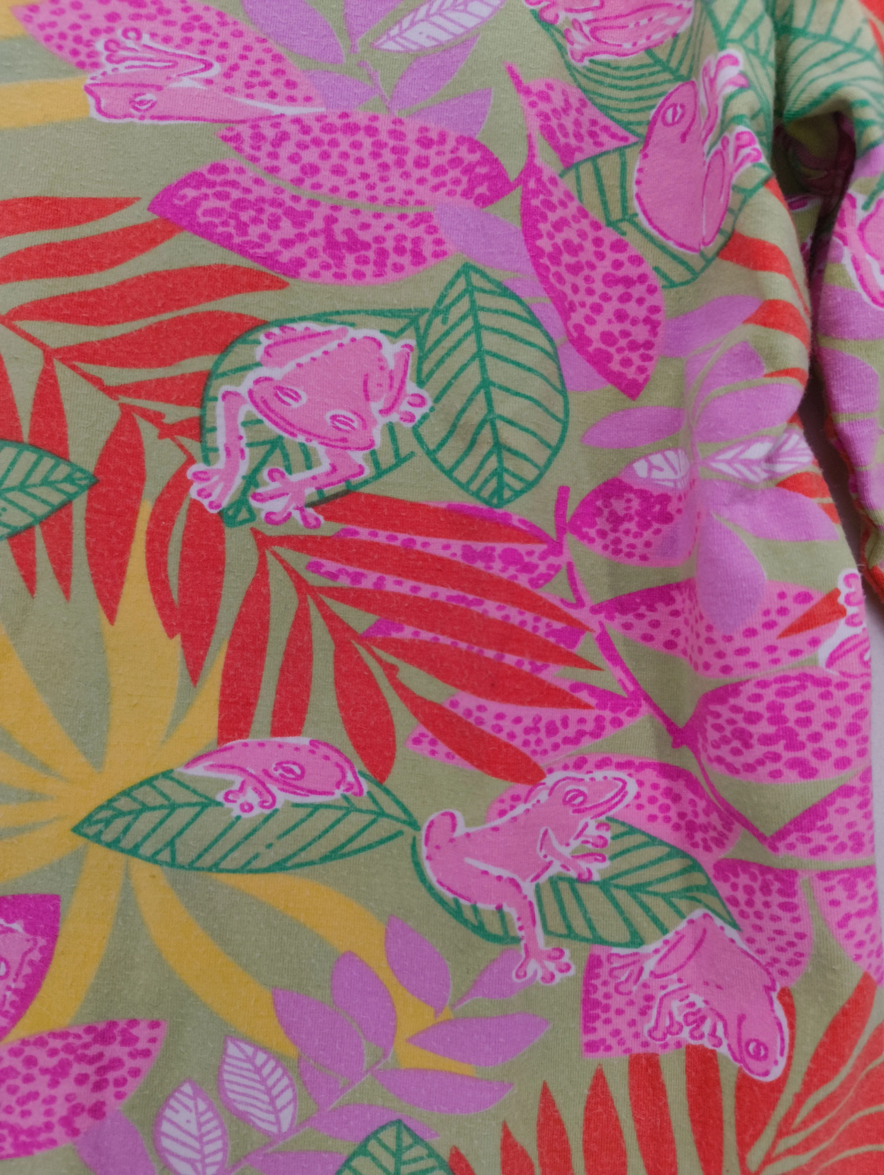 Lilly Pulitzer Women's Top L Multi Viscose with Spandex 3/4 Sleeve V-Neck Basic - Image 5