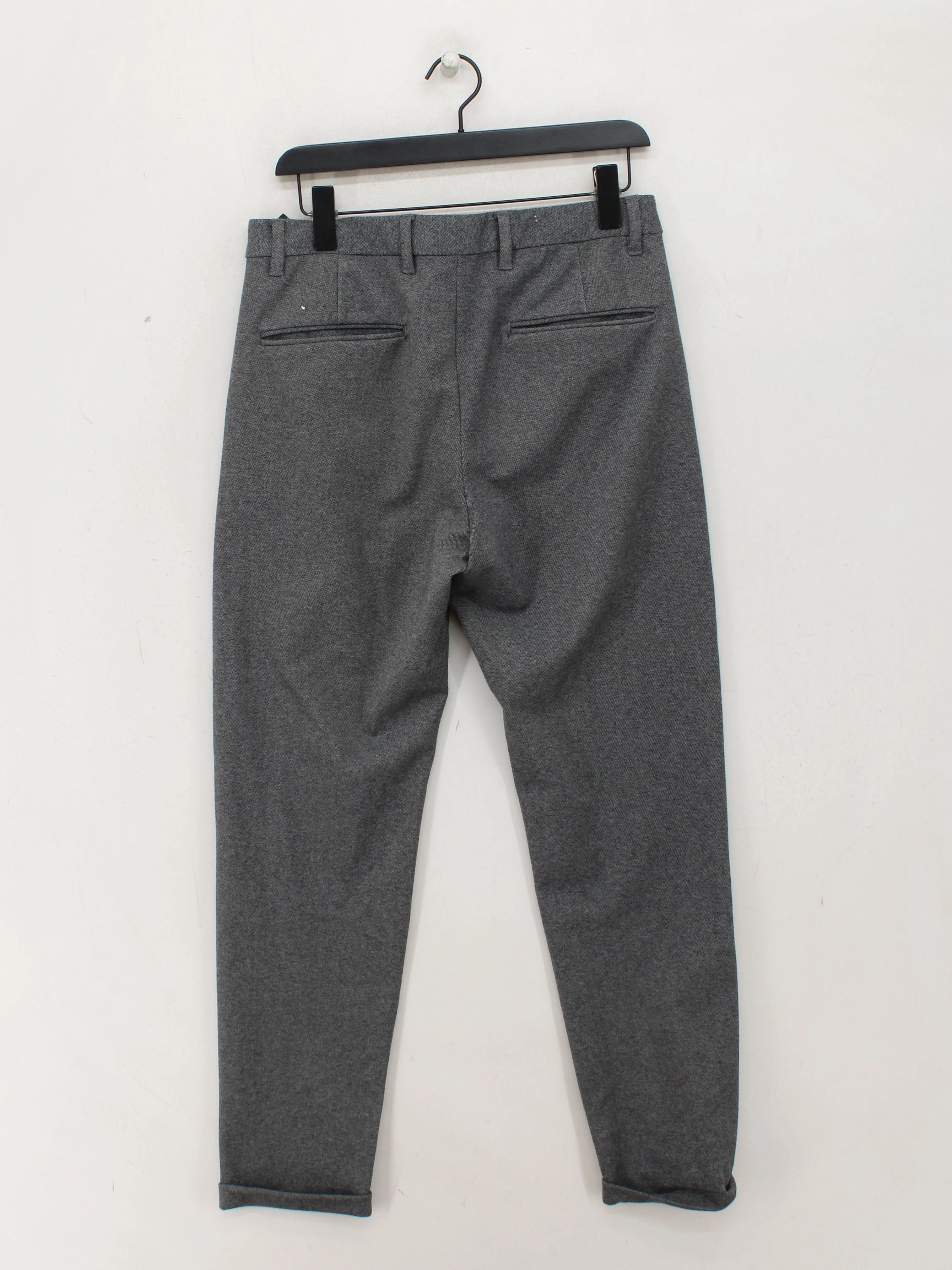 Lindbergh Men's Trousers W 33 in Grey Polyester with Viscose, Elastane Chino - Image 2