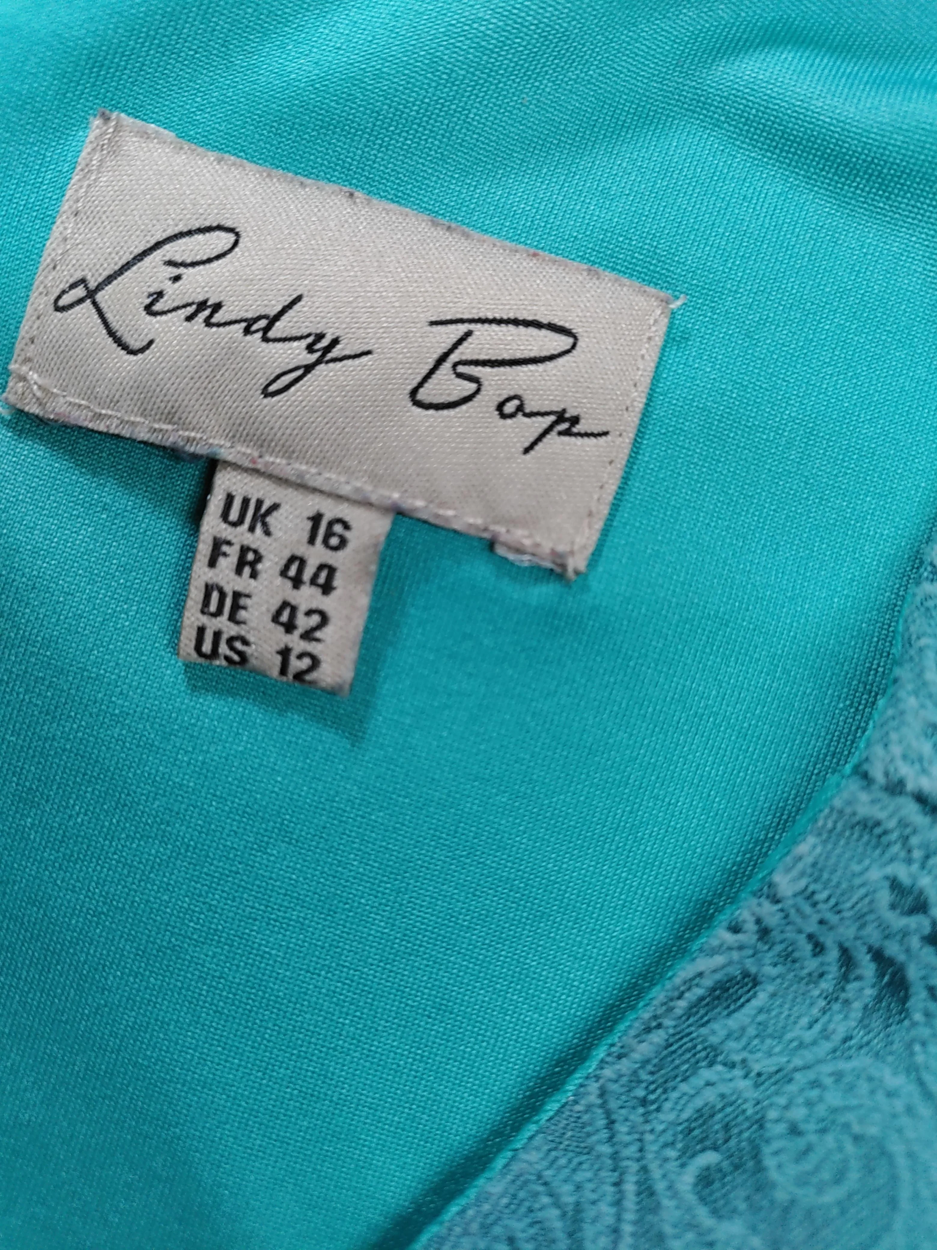 Lindy Bop A-Line Mini Dress in Green - Image 5