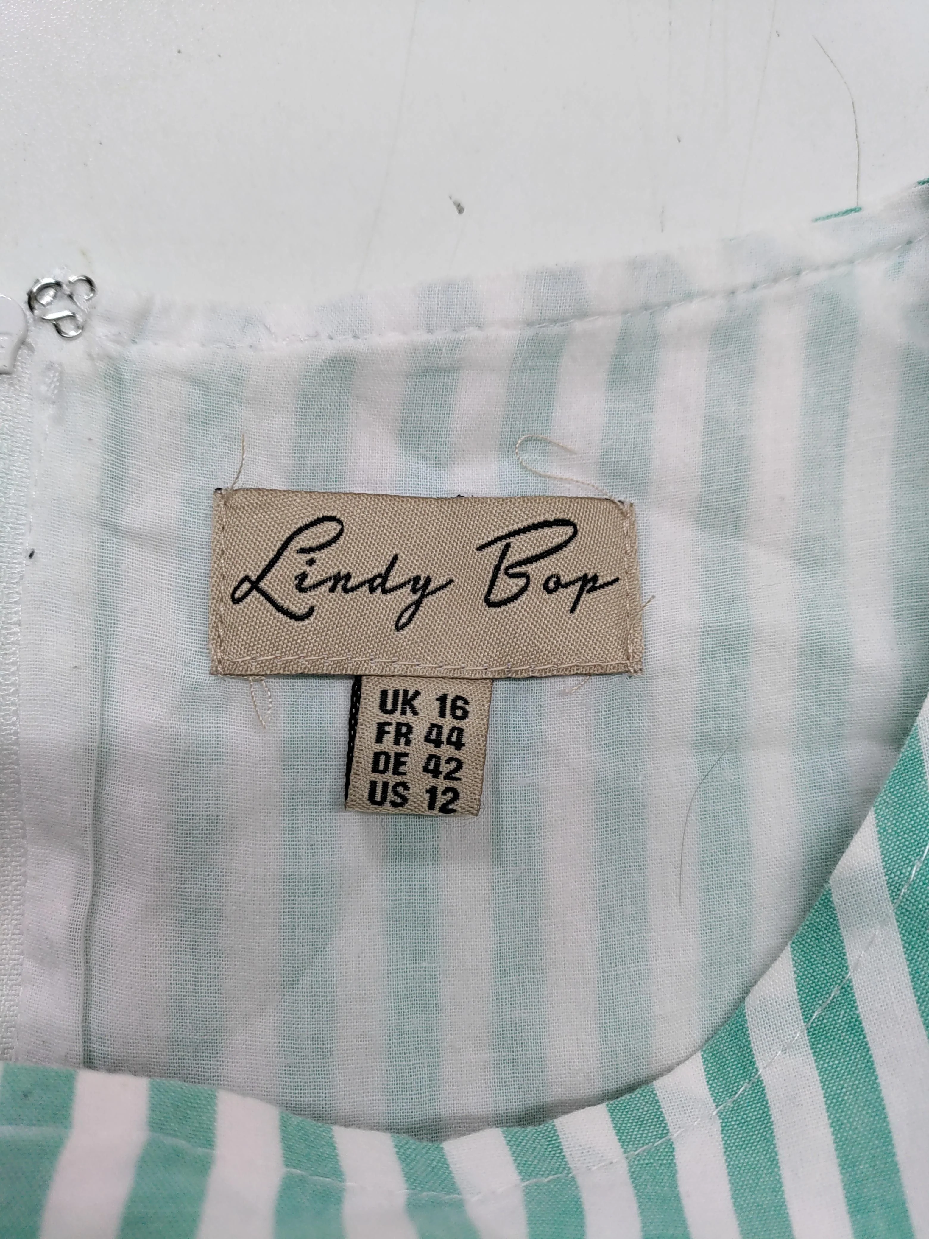 Lindy Bop A-Line Mini Dress UK16 in Green - Image 5