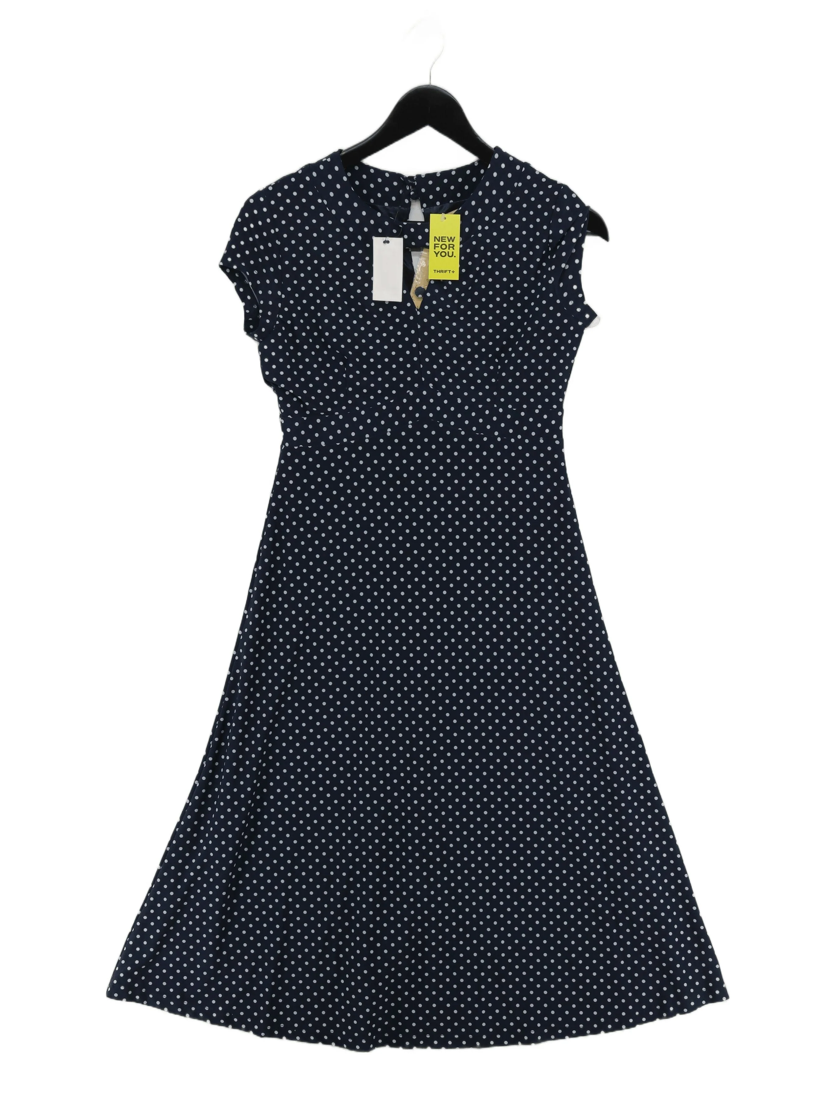 Lindy Bop Skater Midi Dress UK10 in Blue