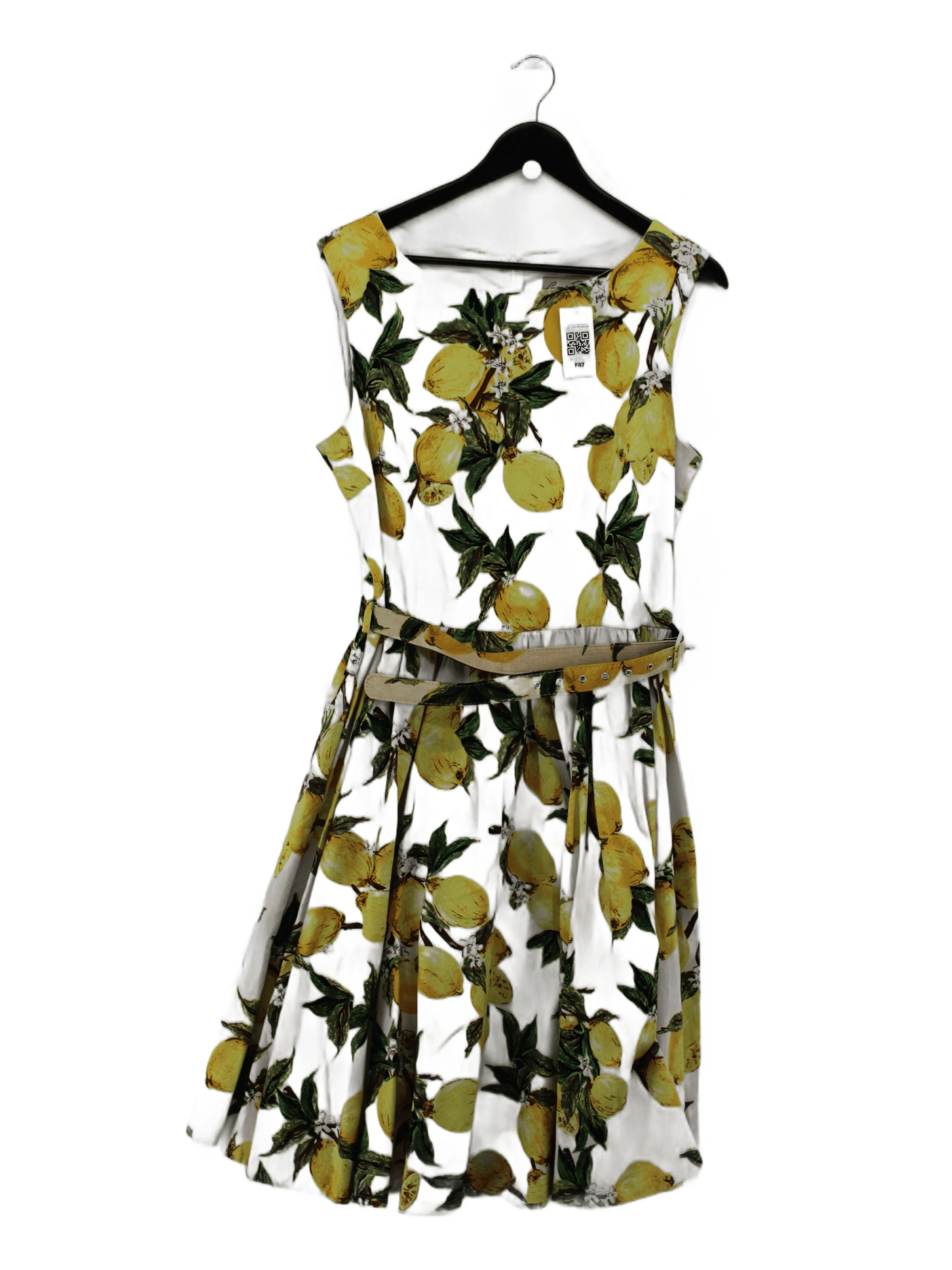 Lindy Bop Skater Mini Dress UK16 in White